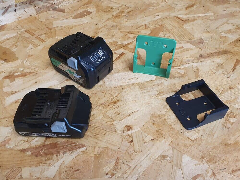 Stealthmounts Green Battery Mount For Metabo Hpt Batteries 6Pk