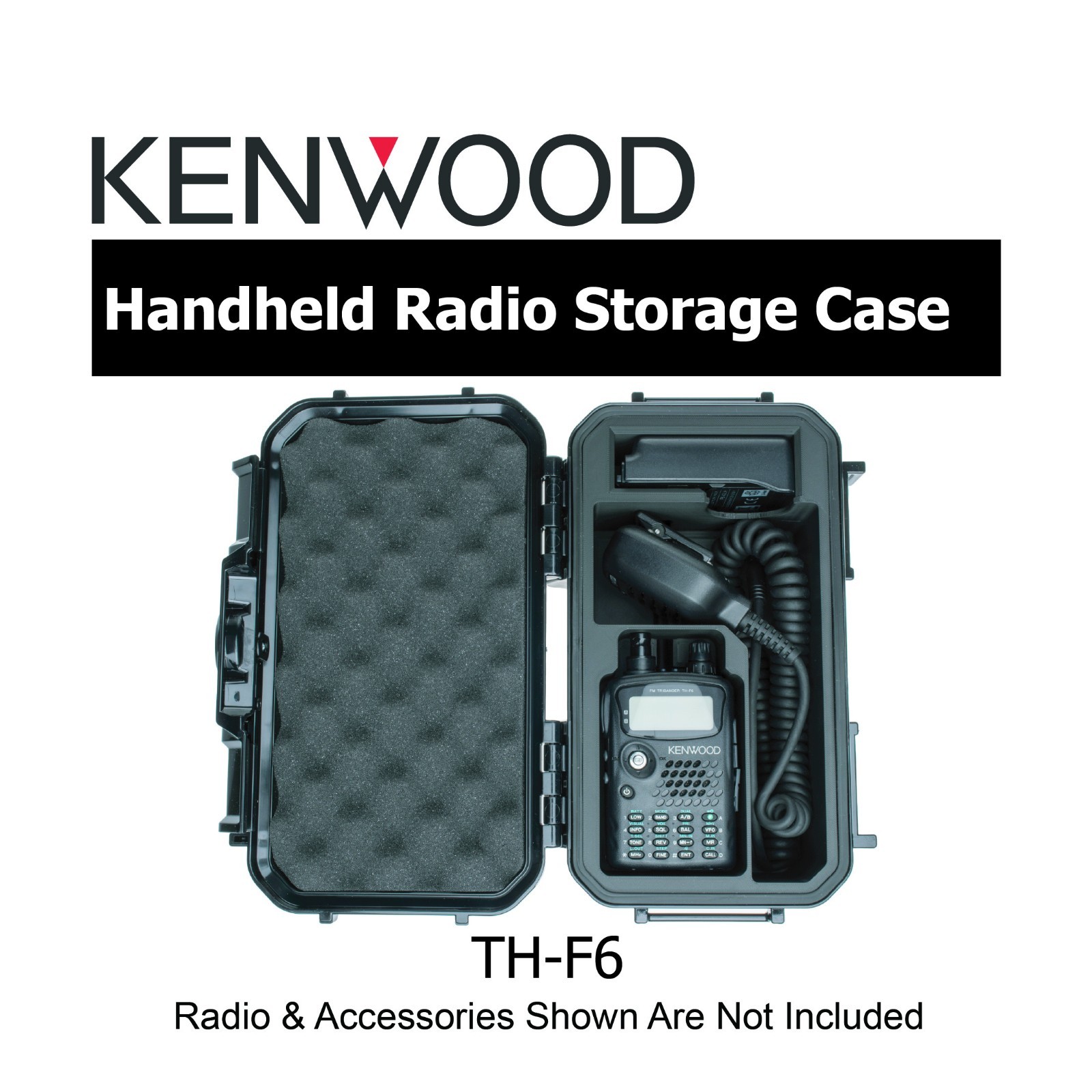 Kenwood TH-F6 TH-F6A Handheld Radio Battery PB-42L Hand Mic Custom Storage Case