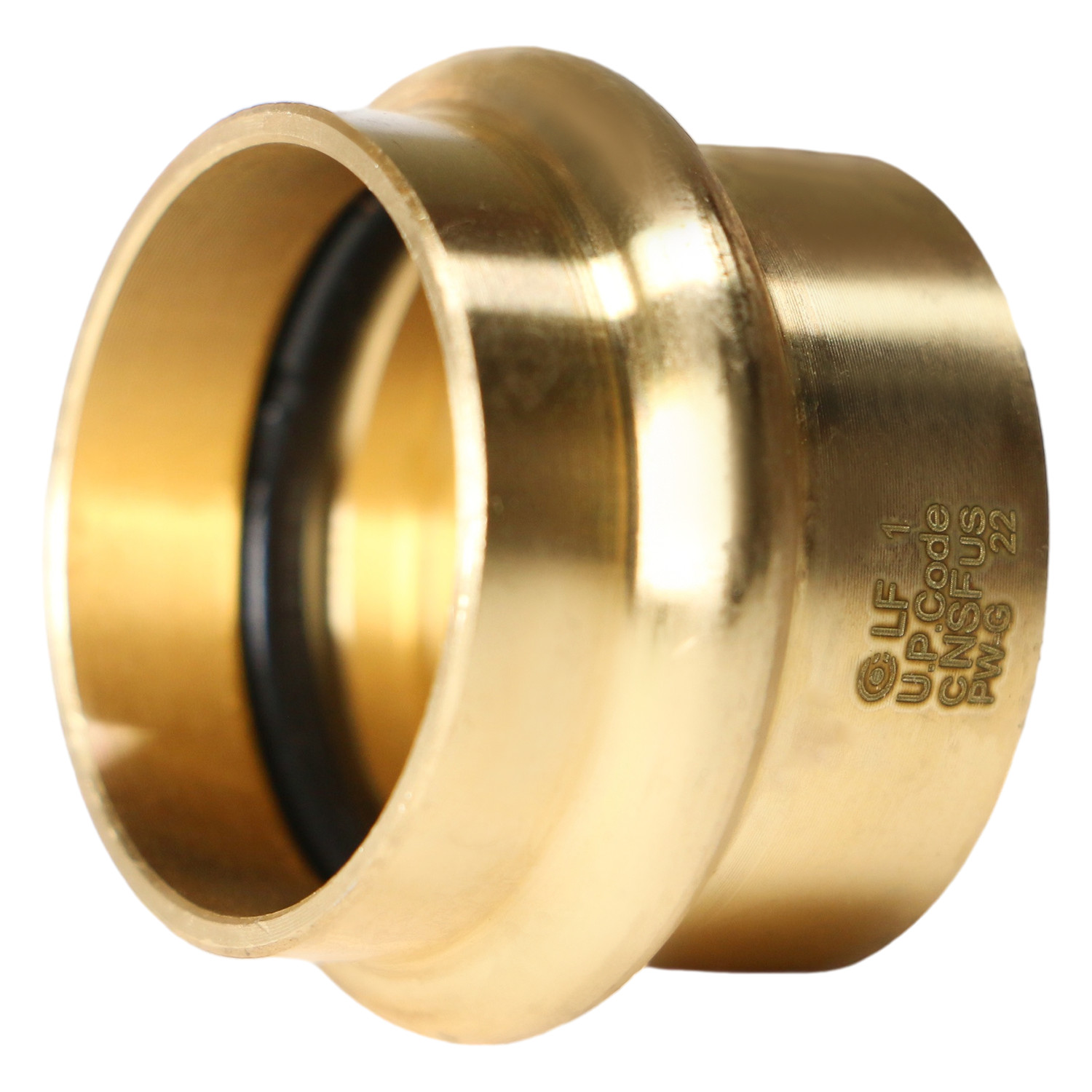 10 Pack XFITTING 1" Press Plug, Lead Free Brass, ProPress