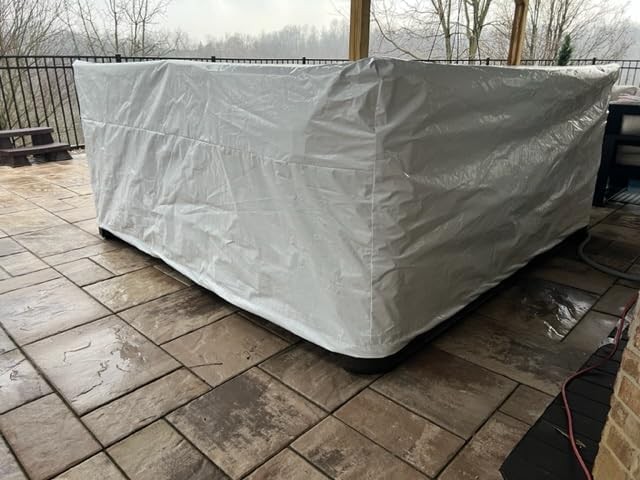 Heavy Duty Outdoor Furniture Cover – Sun Protection for Summer 90" x 90" x 40"
