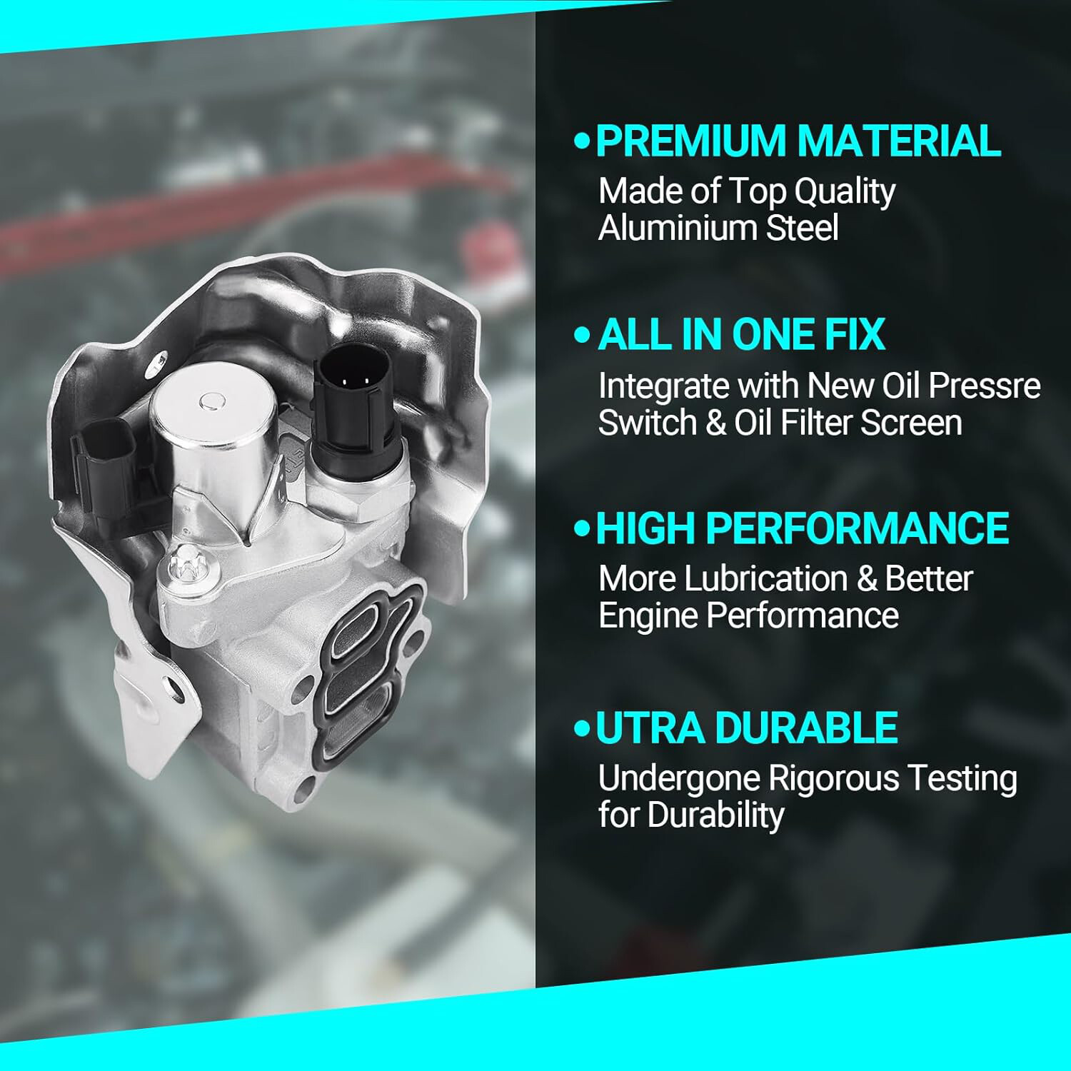 Spool Valve VTEC Solenoid For Honda Accord Civic CRV Acura RSX OE#15810-PRB-A03