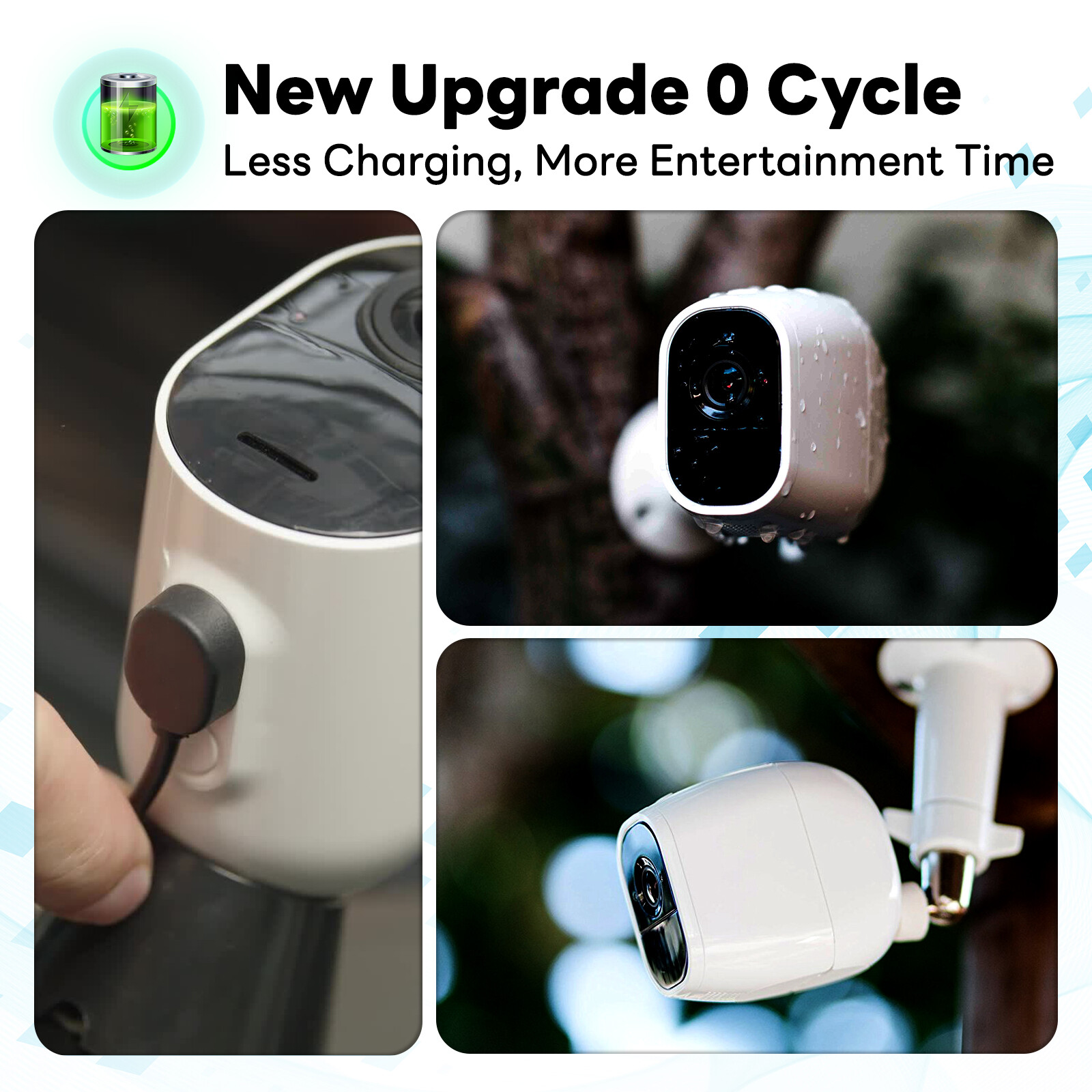 2 Pack Rechargeable Battery A-1 for ARLO PRO & Arlo Pro 2 Camera VMA4400 VMS4230