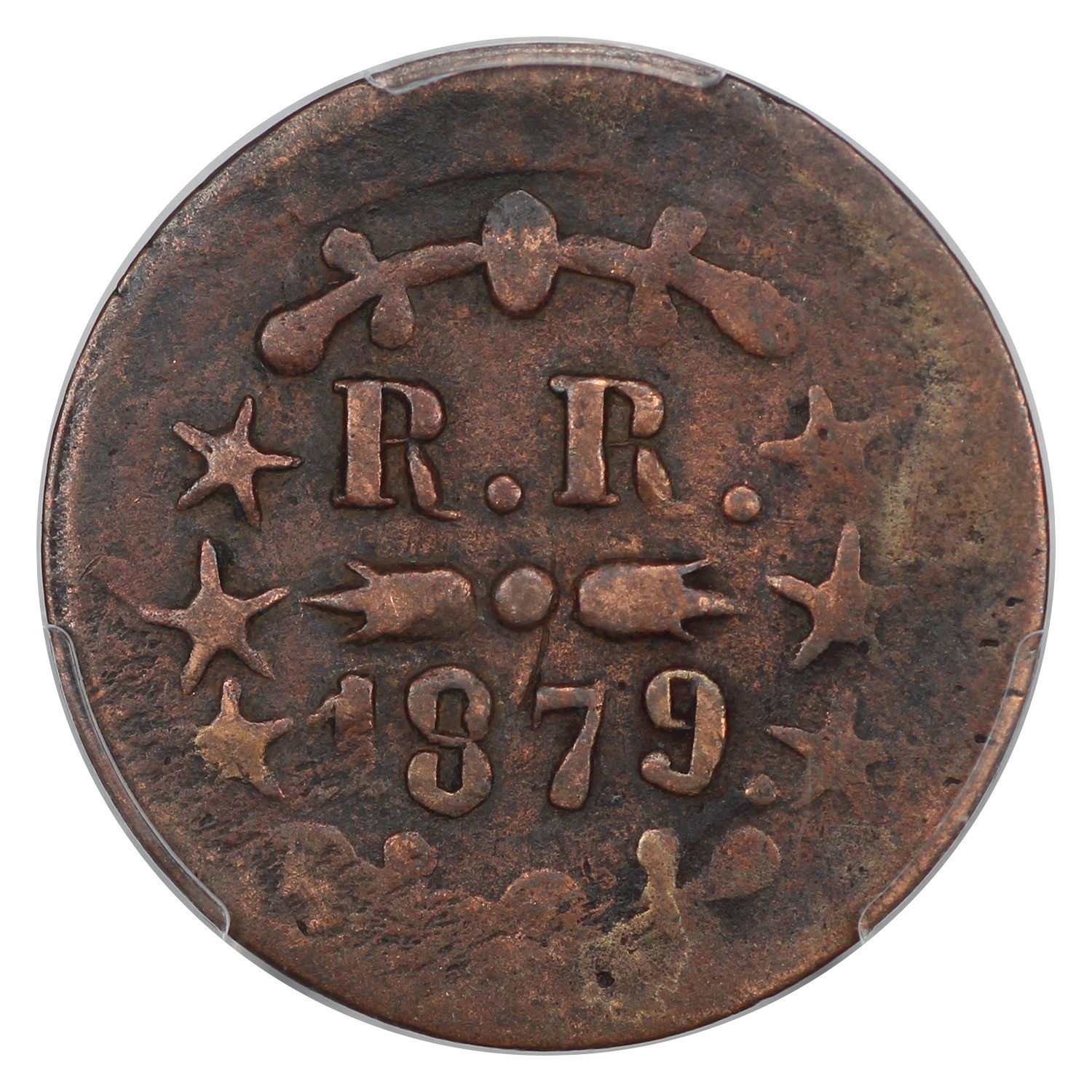 1879 12 1/2C Hawaii PCGS VF30 (T.Hobron, 2/6 Stars) - Hawaii