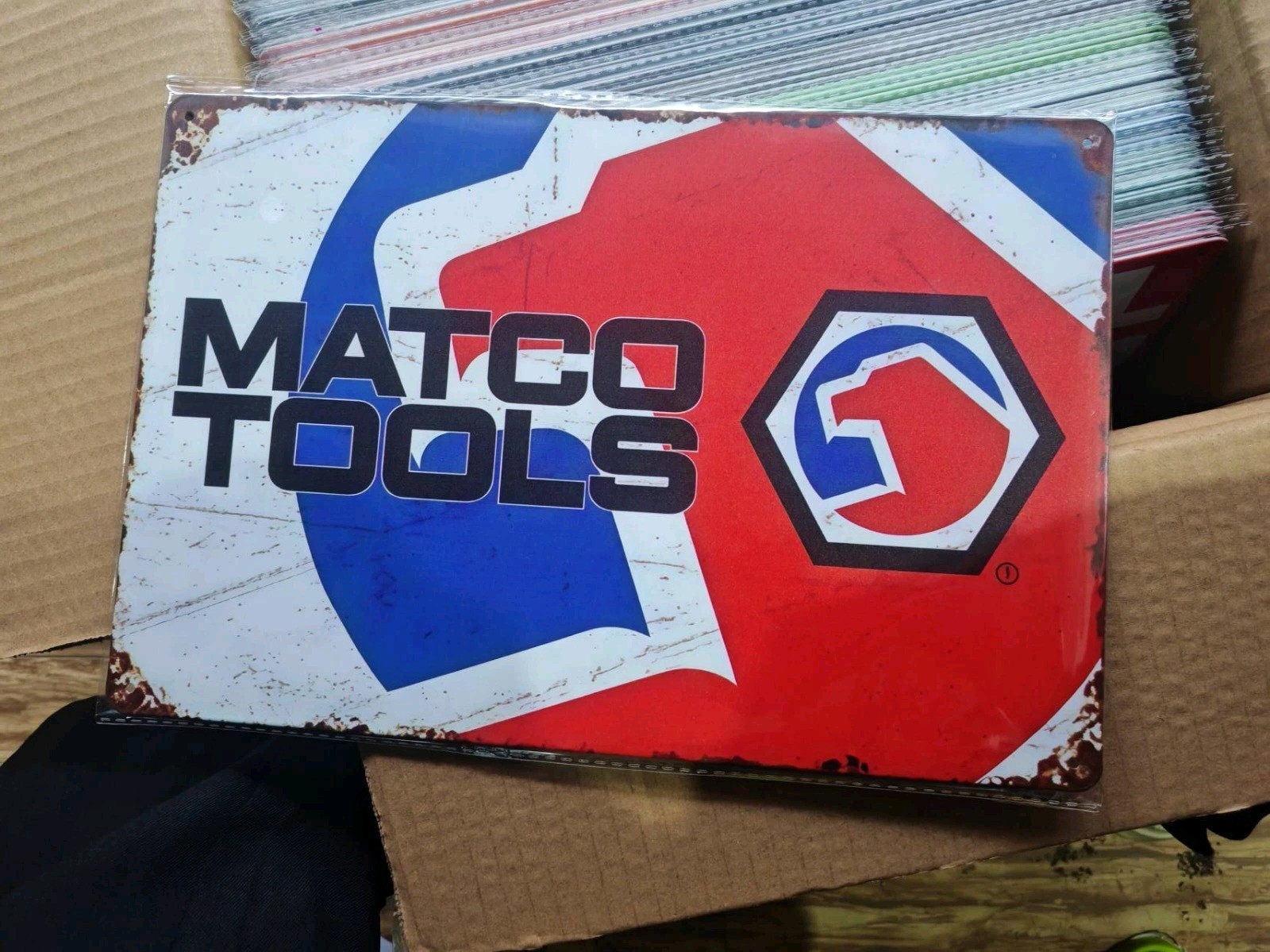 Matco Tools Red White And Blue Vintage Look Metal 8x12 Advertising Tool Sign