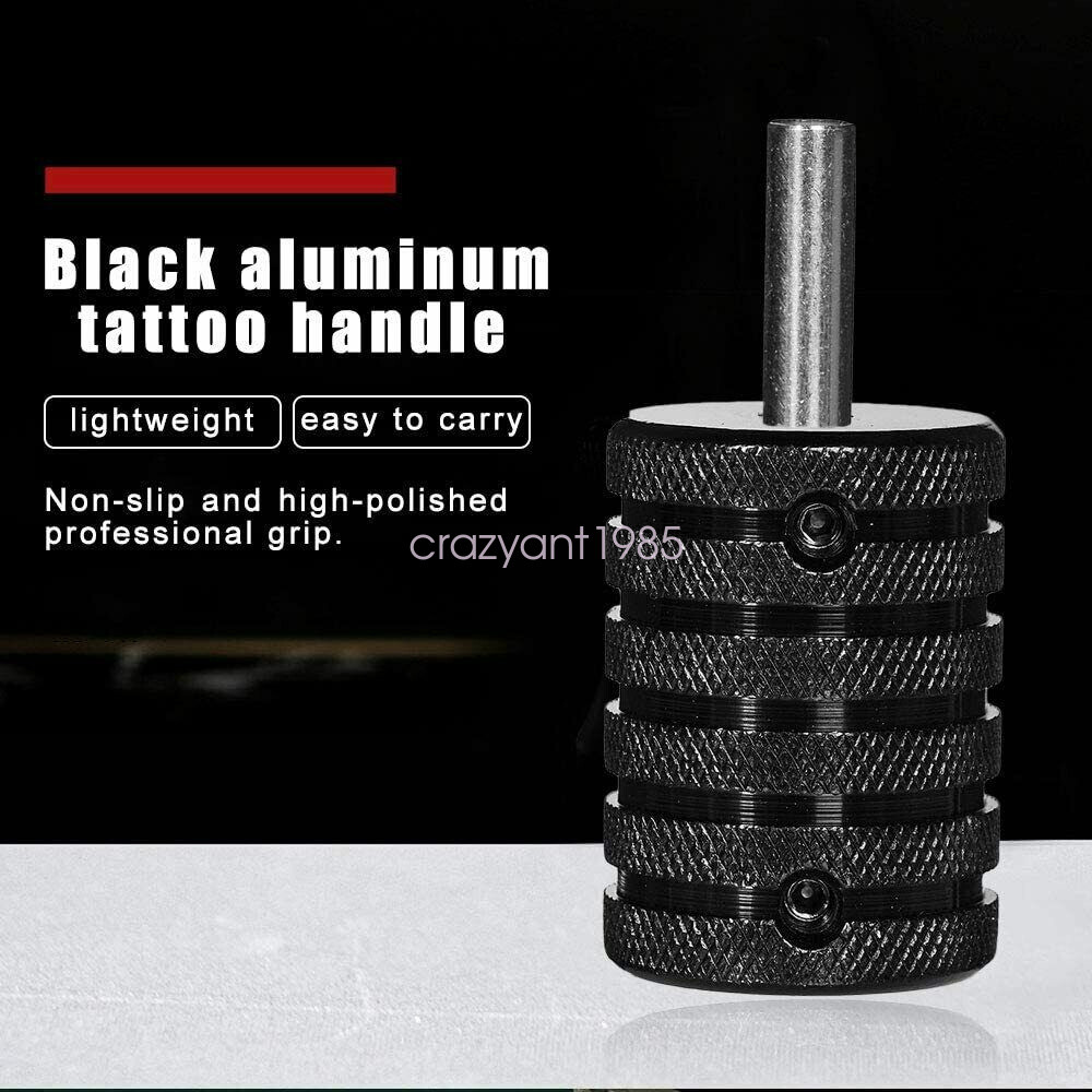 5pcs Lot 25mm Tattoo Machine Hand Grips Aluminum Alloy Knurled Anti Slip Handle