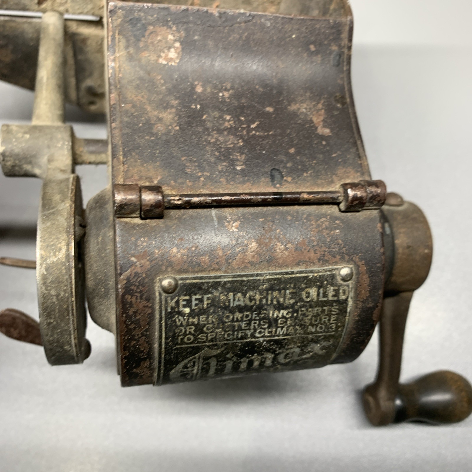 1921 Climax No.3 Auto. Pencil Sharpener Co. Chicago USA Works Great! No Catcher