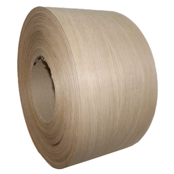 White Oak 10" x 25' Roll Preglued Wood Veneer Edgebanding, Iron on Hot Melt.
