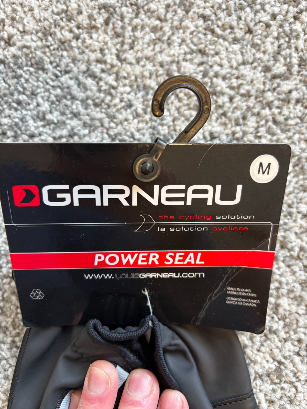 Garneau Cycling shoe covers - Power Seal, Size M, new w/tags, waterproof, unisex