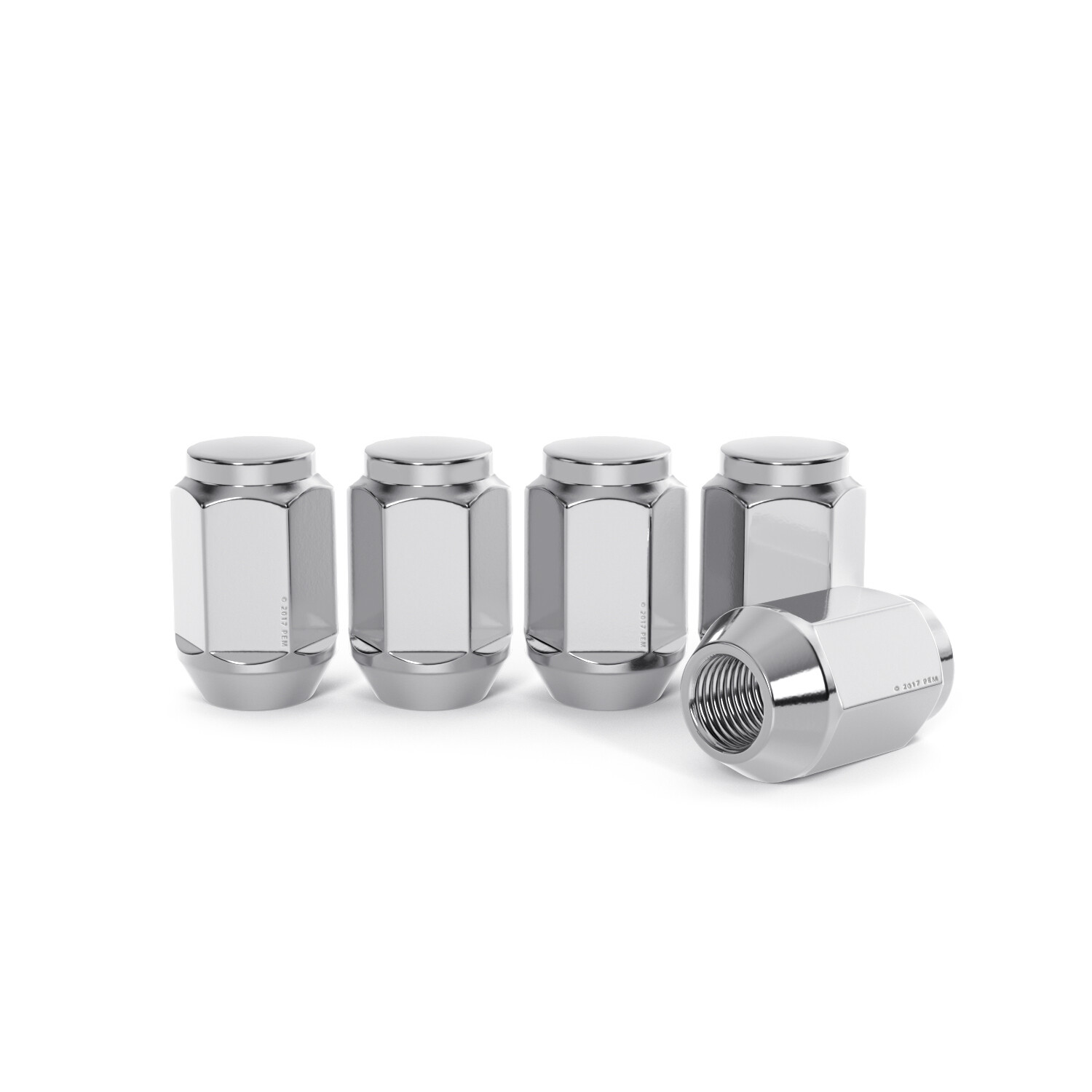 23pc Chrome 1/2" Lug Nuts | Bulge Acorn | Fits Jeep with Spare | 1/2-20