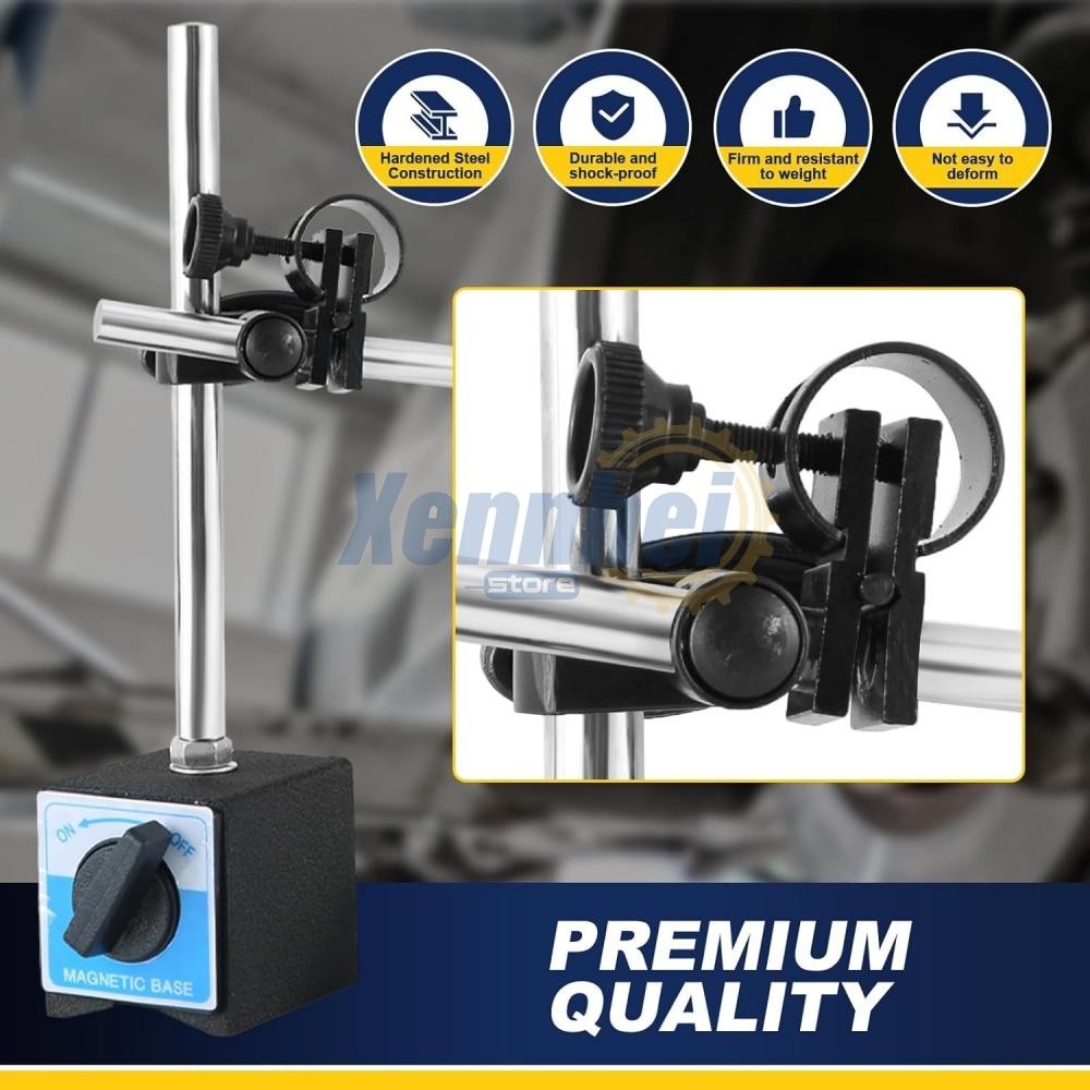 Dial Indicator with Magnetic Base 0.01"Precision Gauge Test Indicator Point Set