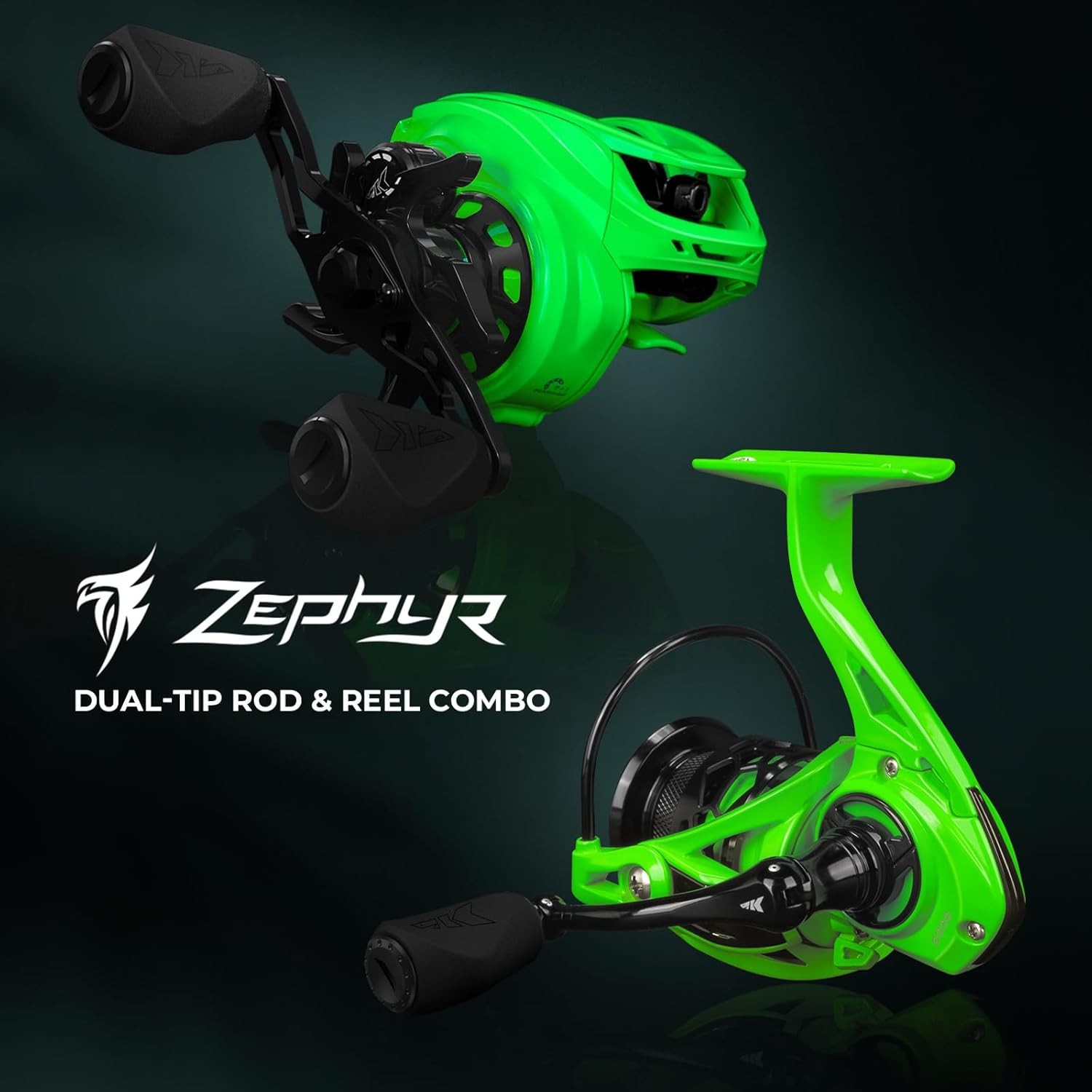 KastKing Zephyr Dual-tip Fishing Rod & Reel Combo