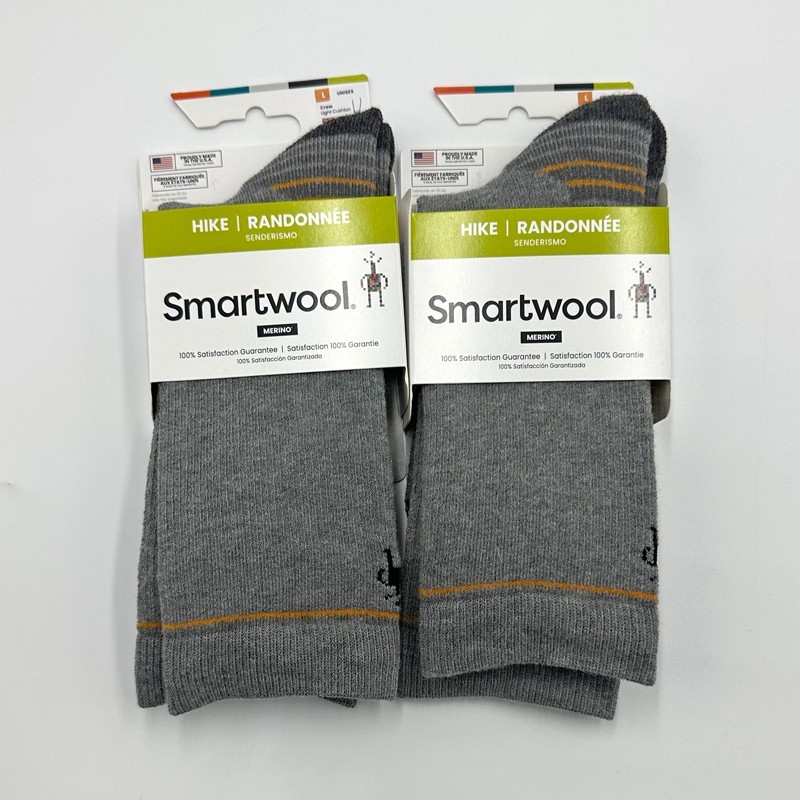 3 Pack Smartwool Men's hike Randonnee Light Cushion Crew Socks Size Large Grey