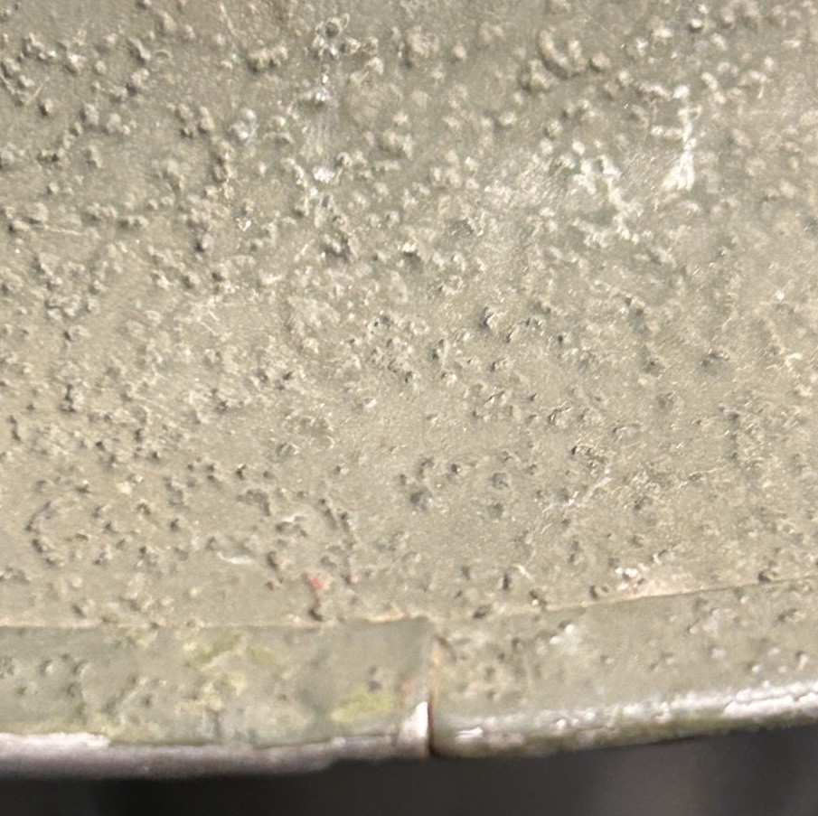 ORIGINAL PAINT Light Duty WWII Schlueter US GI M1 Steel Helmet Front Seam FS SB