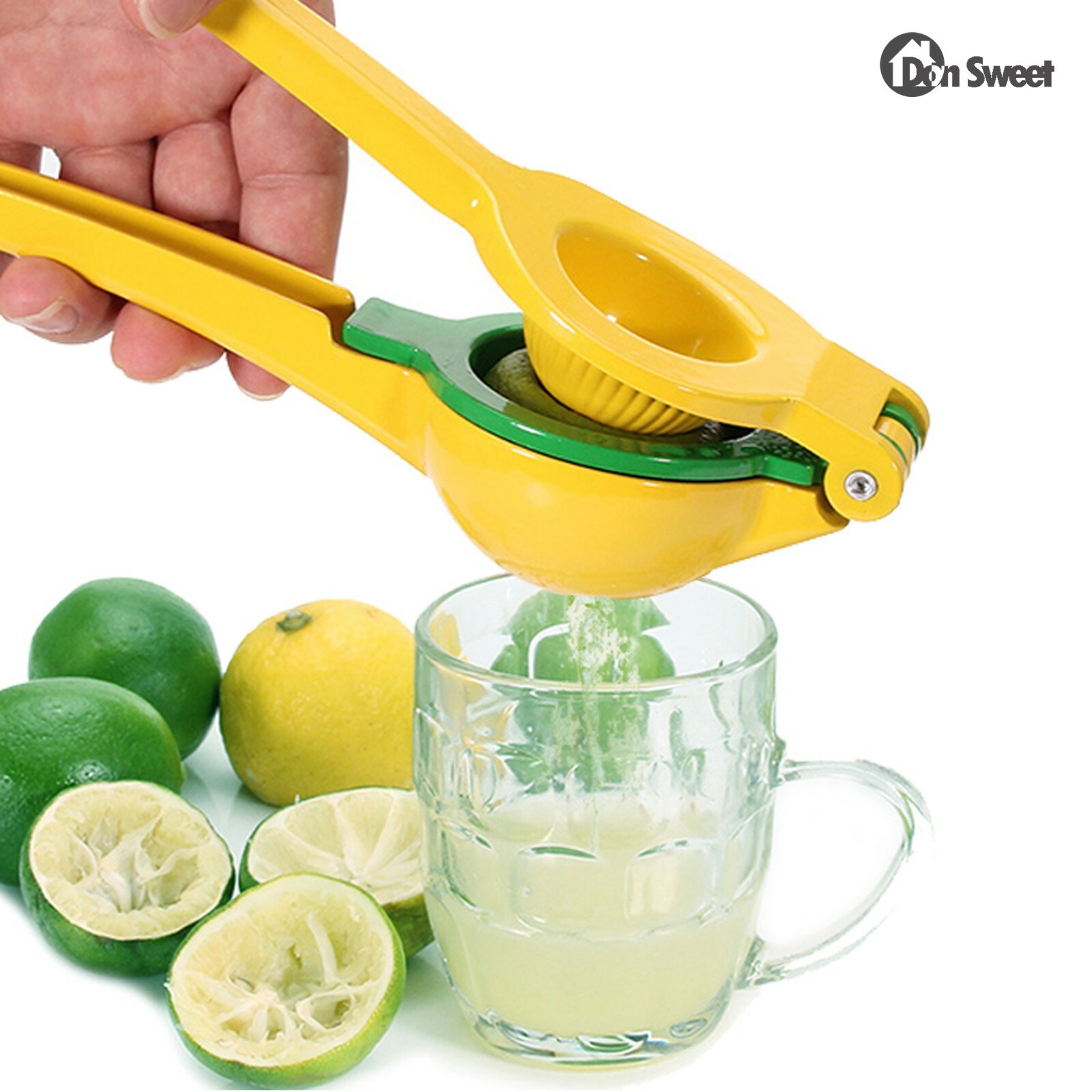 2 in 1 Lemon Lime Squeezer, Manual Citrus Juicer Hand Press + Heavy-duty Zester
