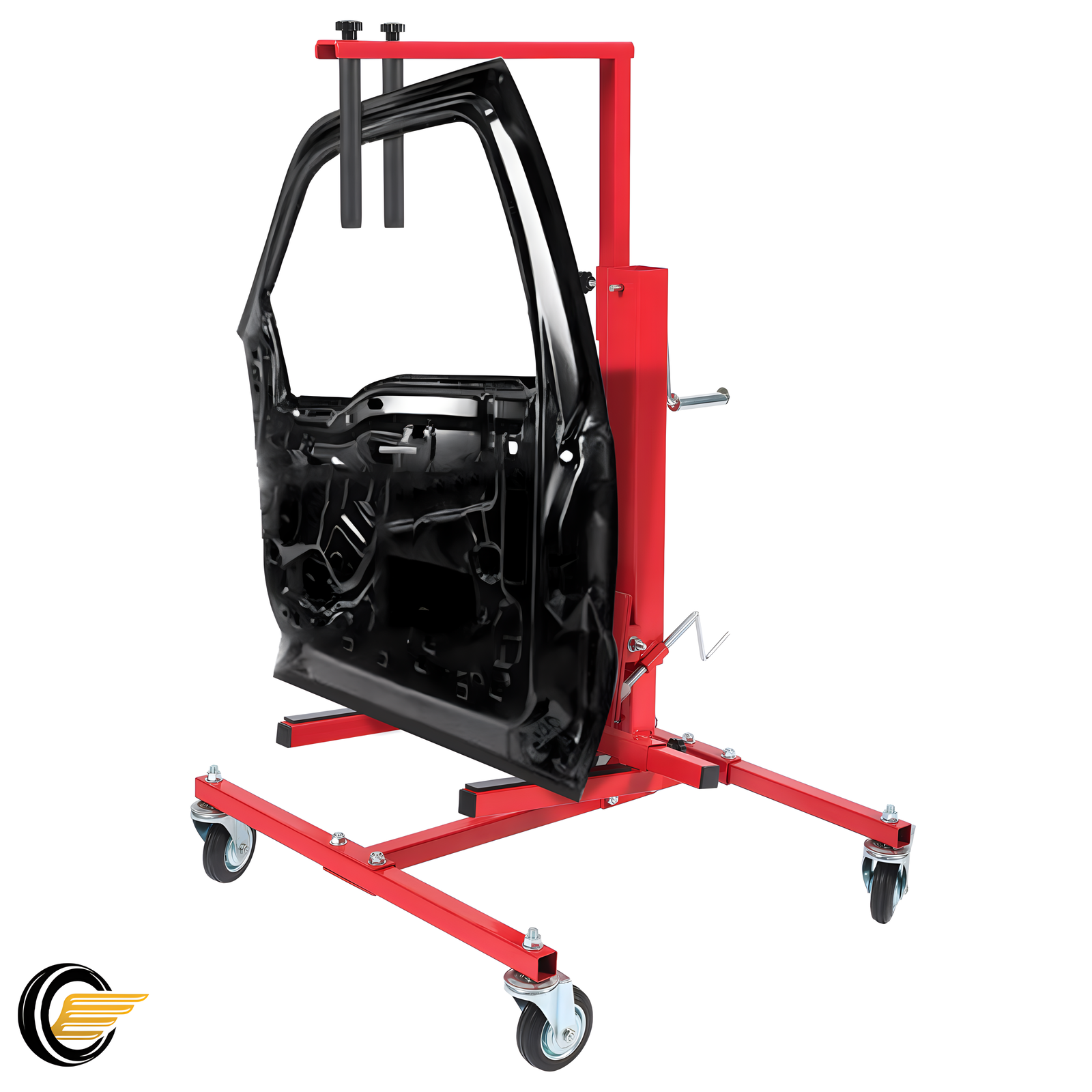 Mechanical Car Door Lift Jack Hydraulic Press and Bumper Handler Stand New Red