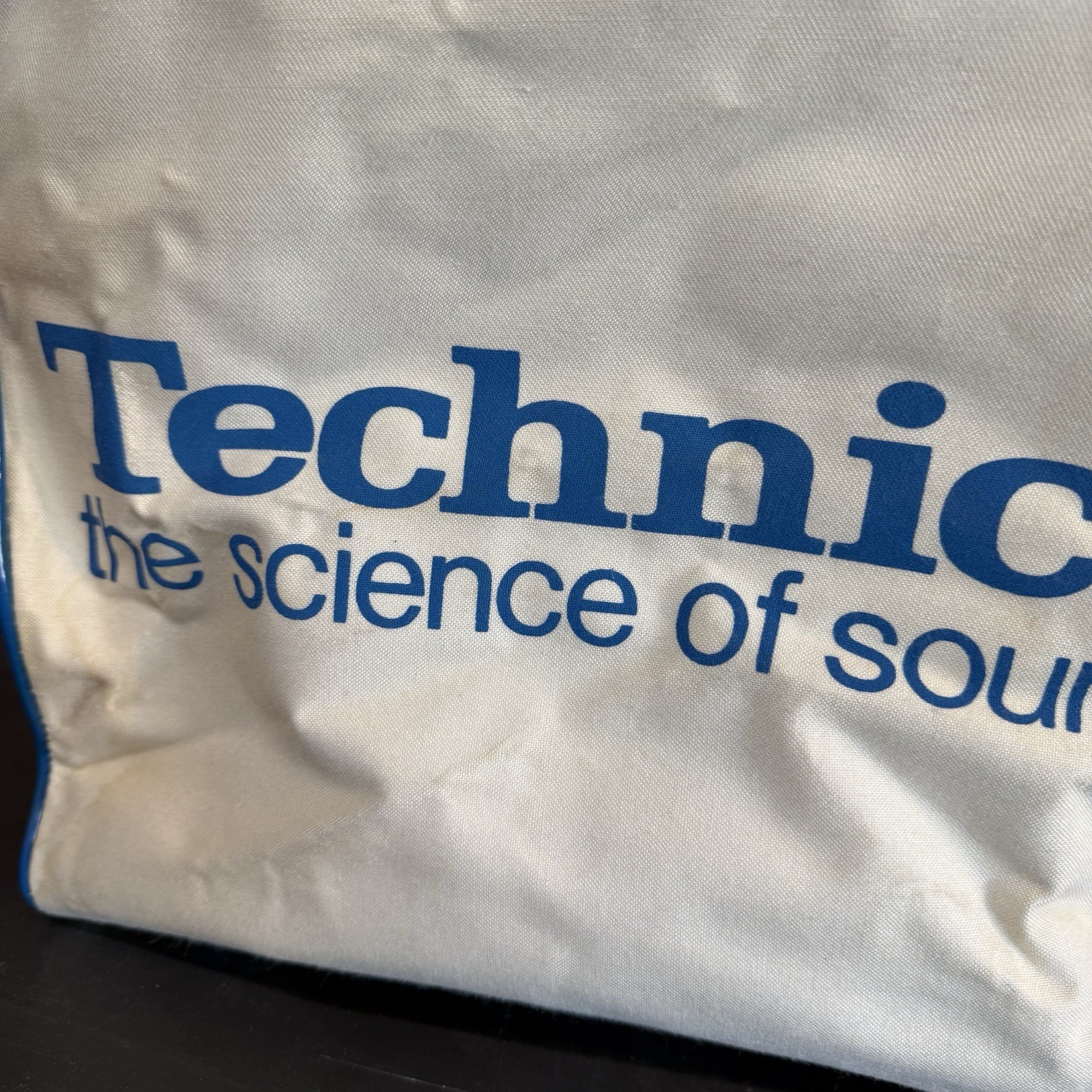Rare Vintage Technics Record Travel Bag 1970s Vinyl LP DJ Bag Panasonic