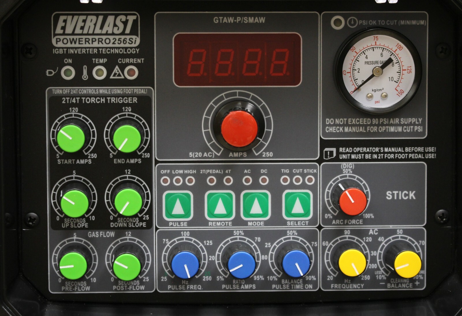 NEW PowerPro 256Si 250AMP ACDC TIG STICK PULSE WELDER 60amp plasma cutter