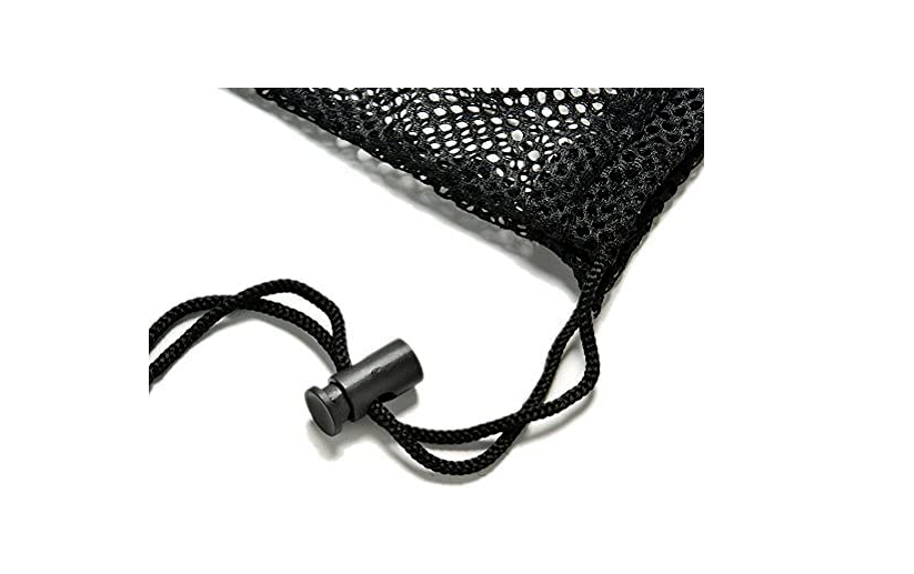 Mesh Drawstring Bags (5 BAGS) Camping, Collectibles, black Nylon Mesh 8"X14" bag