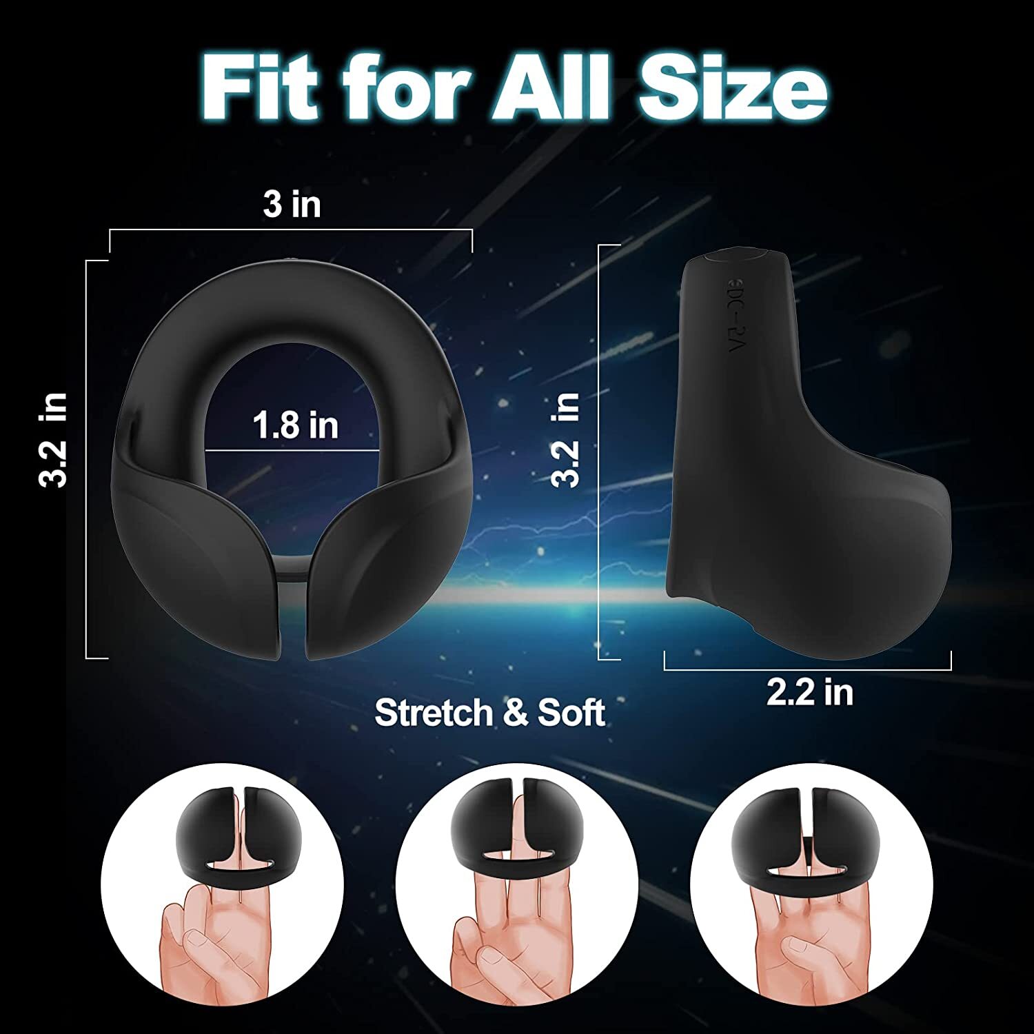 10 Vibrating Prostate Massager Penis Erection Cock Ring Vibrator Sex Toy for Men