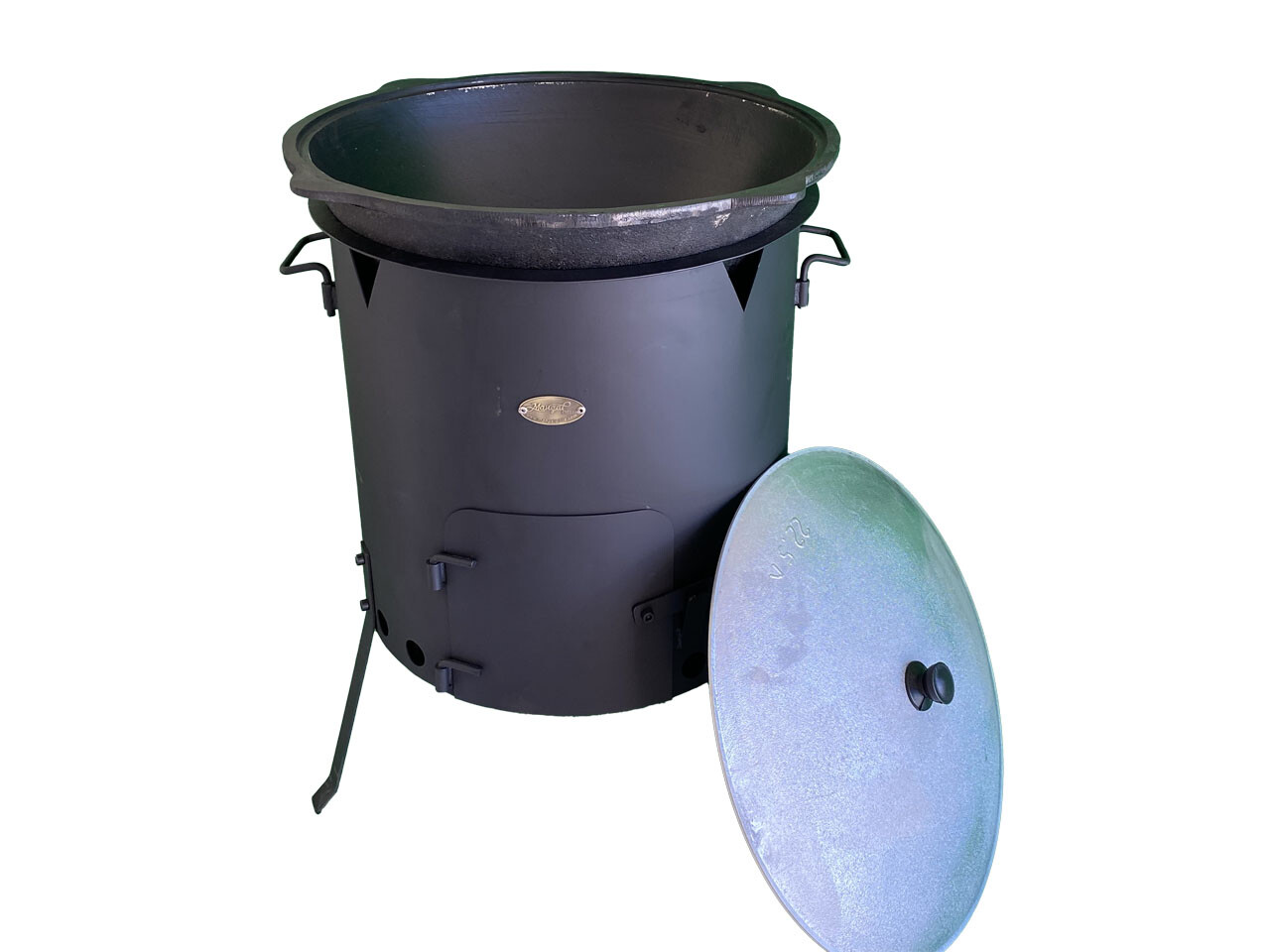 22L Authentic Uzbek Kazan Traditional Cast Iron Cauldron Pilaf Plov Lagman Wok