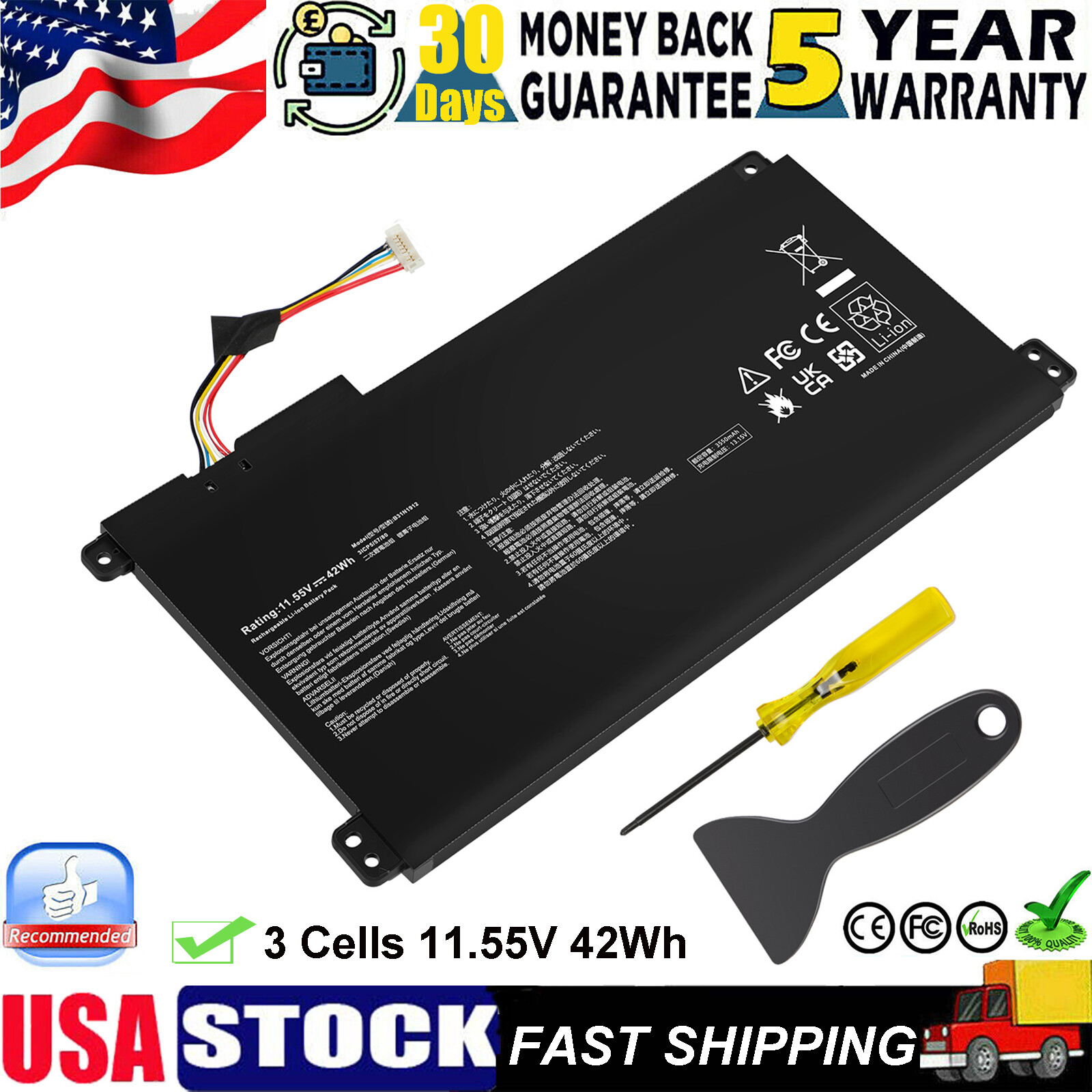 LOT B31N1912 Battery for ASUS VivoBook 14 L410MA E410M E410MA E510MA L510MA