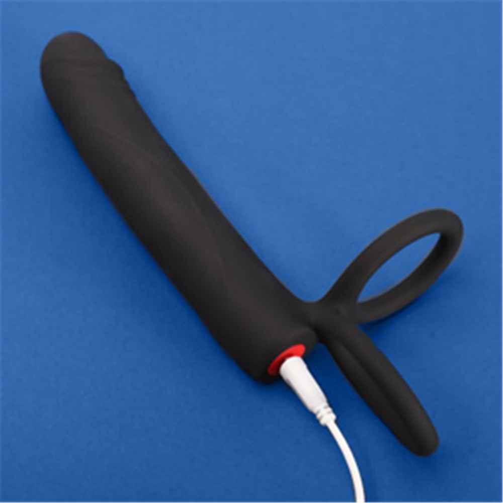 Men Penis Cock Ring Vibrator G spot Dildo Massager Sex Toys For Women Couple