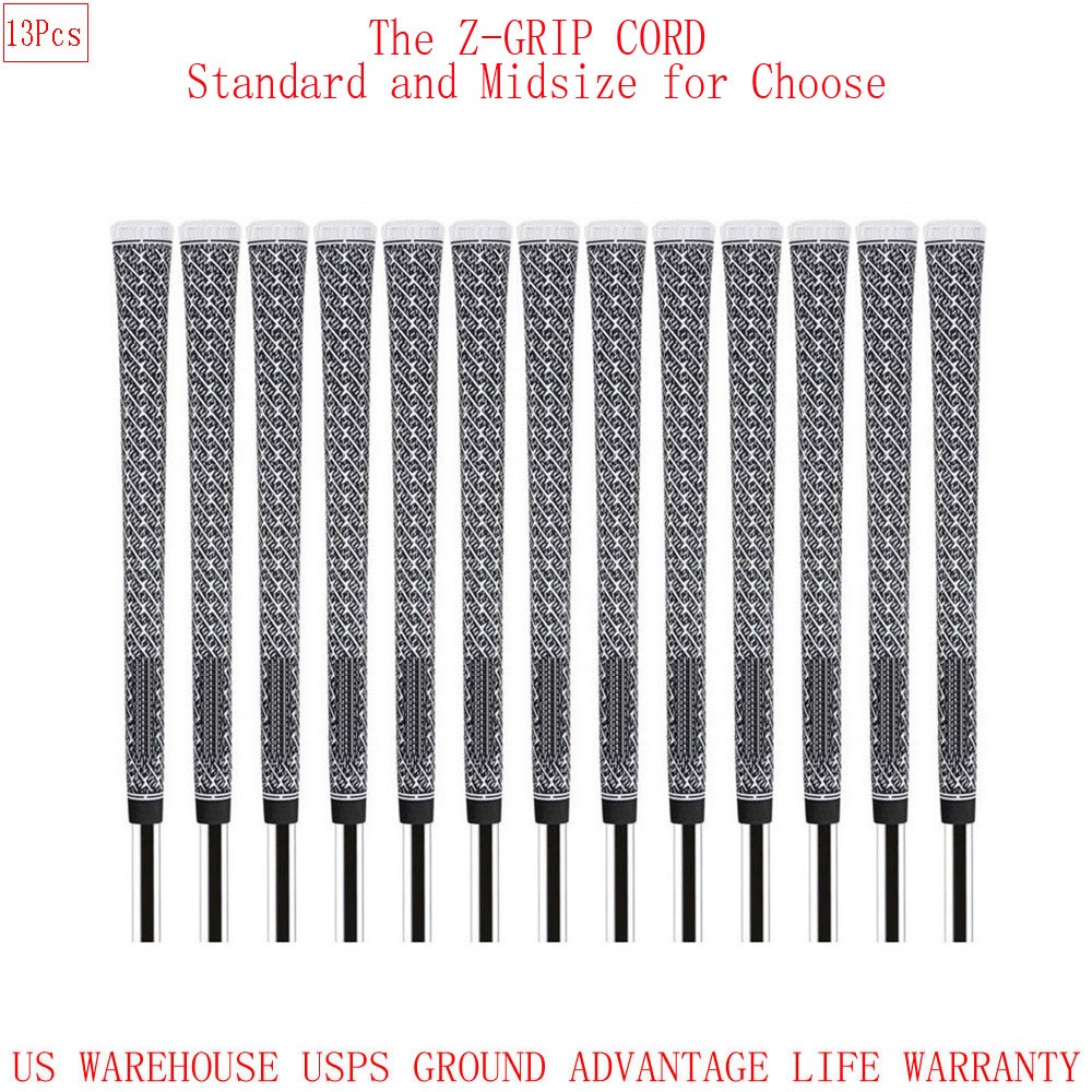13Pcs Golf Grip Golf Club Grip Z-GRIP ZGRIP CORD Z Shaped Grip Firmest Grip
