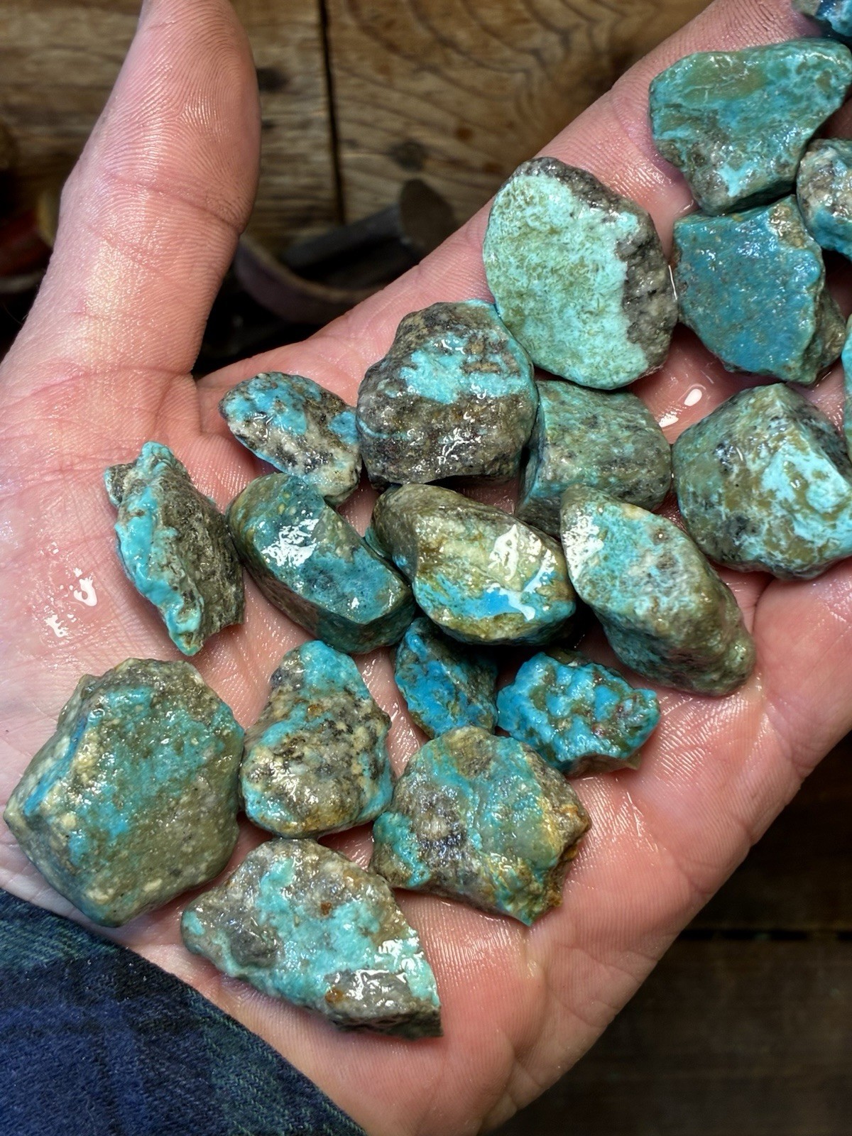 Ribbon & Skin Rock & Kaolin Blues! Ithaca Peak Turquoise! ONLY 5 left! Now $175!