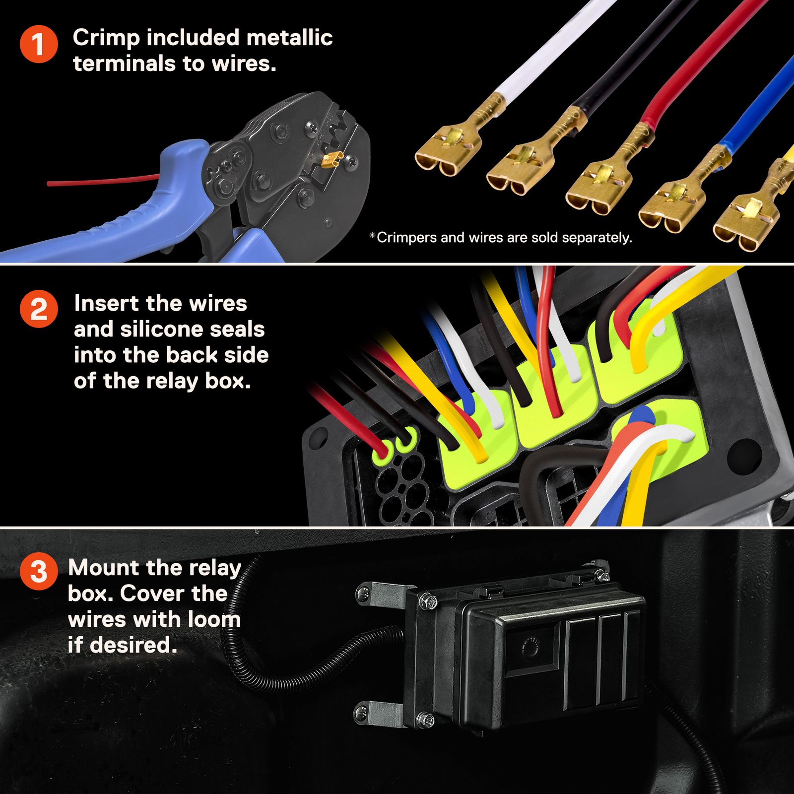 Universal 12V Waterproof Automotive Car 6 Way Fuse Relay Box Module Sealed