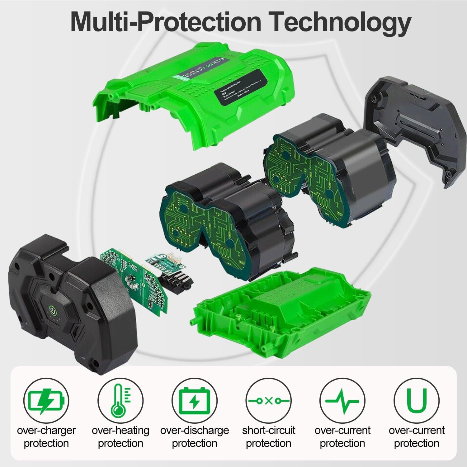 56V 7.5Ah Lithium-ion BA5600T Battery For EGO 56V 7.5Ah BA1400T BA2800 BA4200T