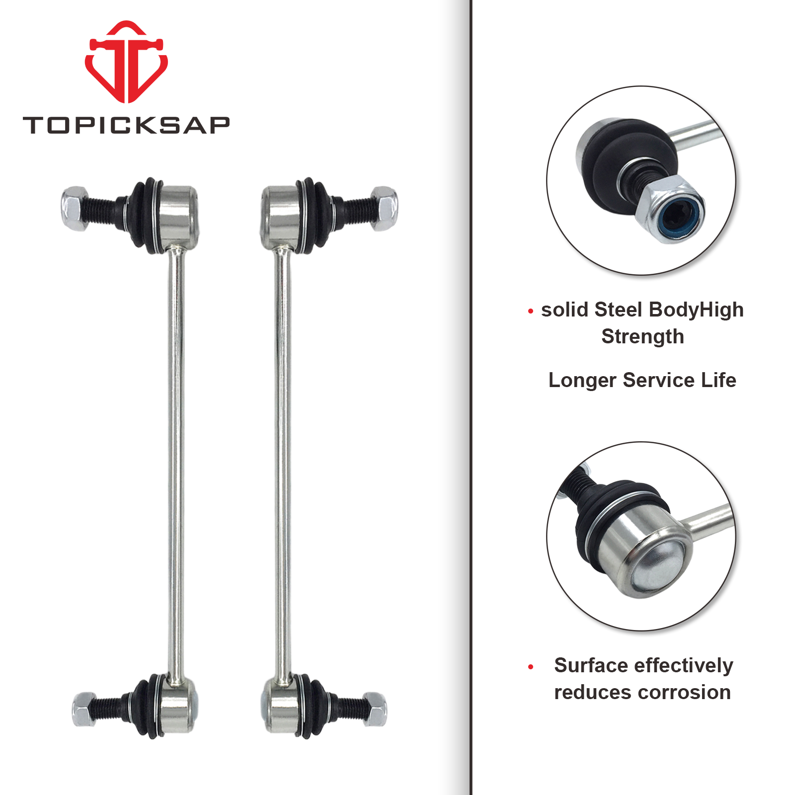 Sway Bar Link Set For 2007-2014 Toyota Camry 2013-2014 Toyota Avalon Front 2Pc