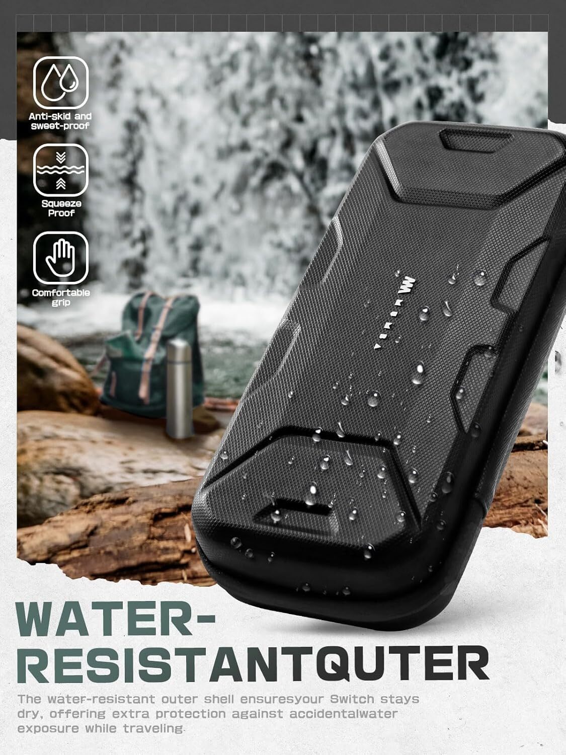 For Nintendo Switch 2, Mumba Plus Capacity Travel Carrying Case Hard Pouch Bag