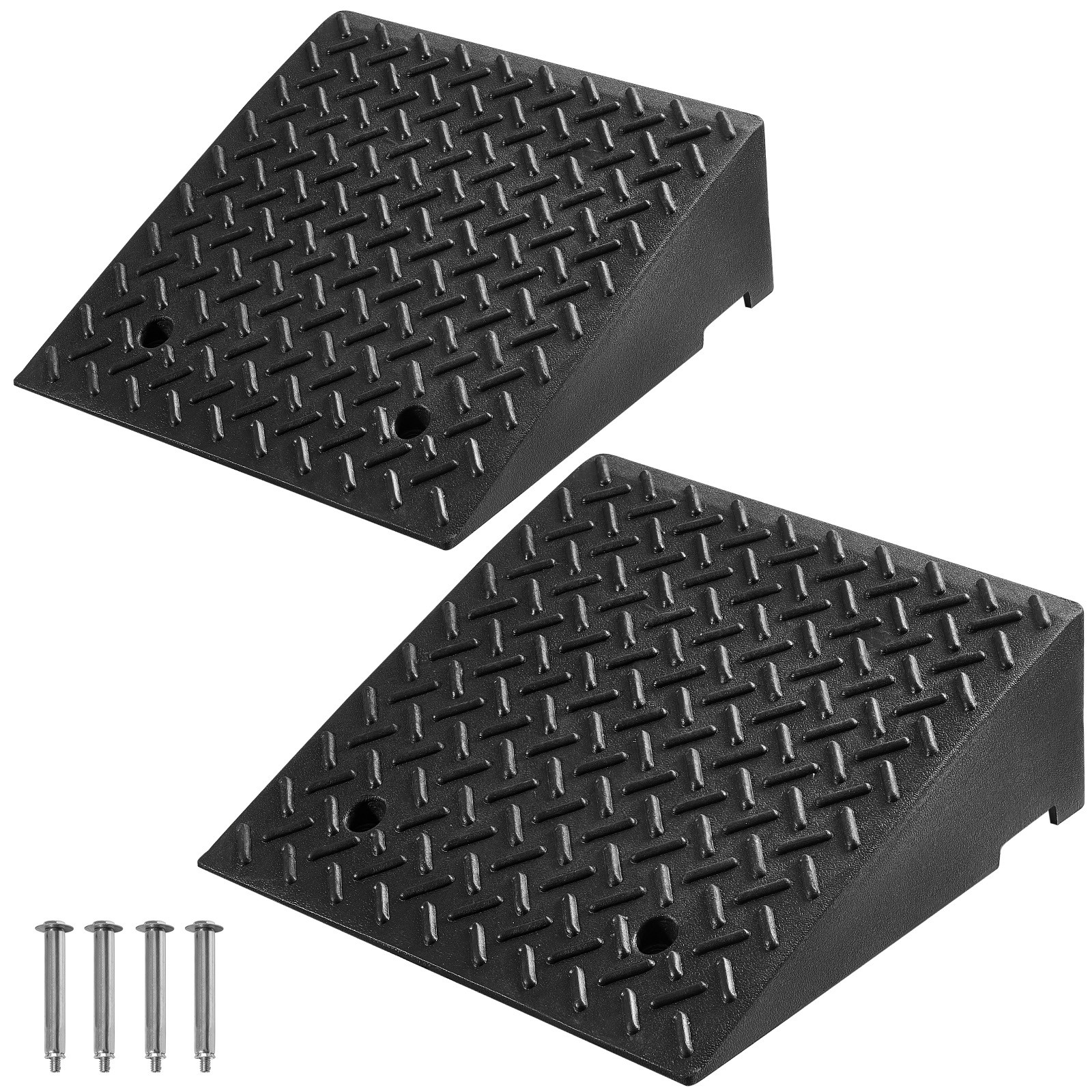 Uimoso 2 Pack Driveway Curb Ramps, 7-Inch Rise, 7000 lbs Load Capacity