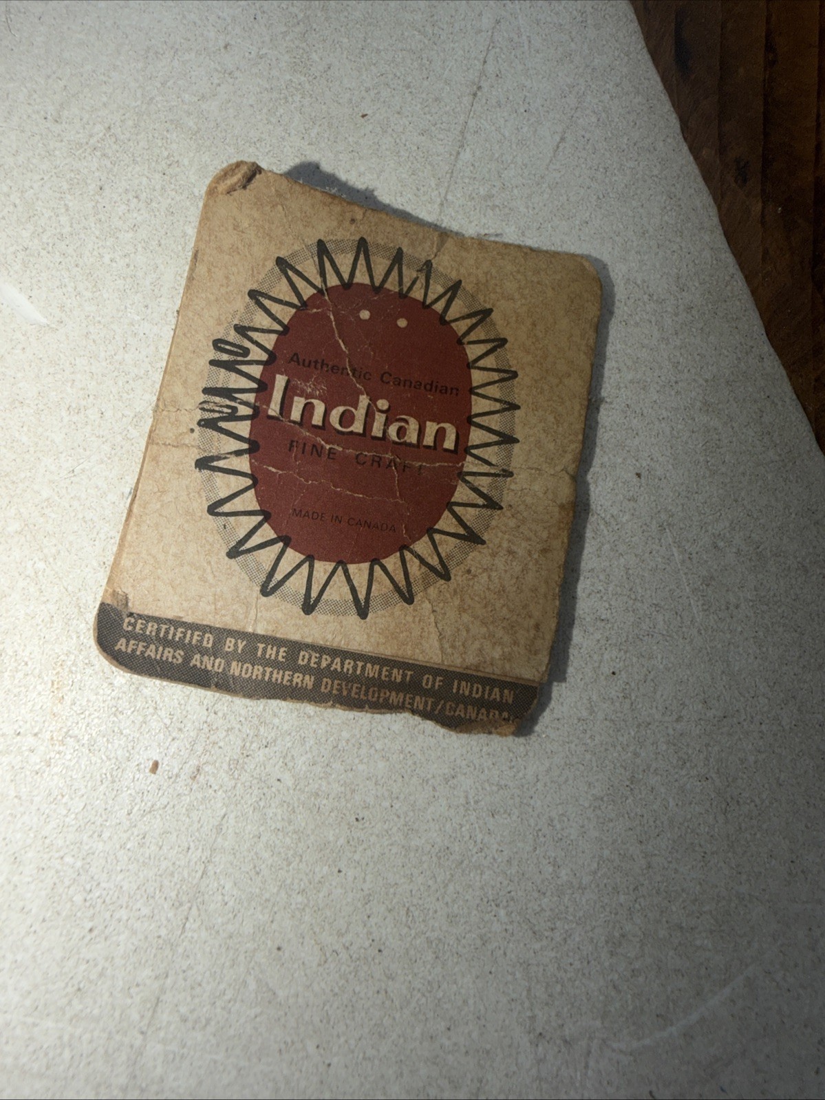 Authentic Canadian Indian Wood Carving With Beaver Pelt Mohawk Hand Carved