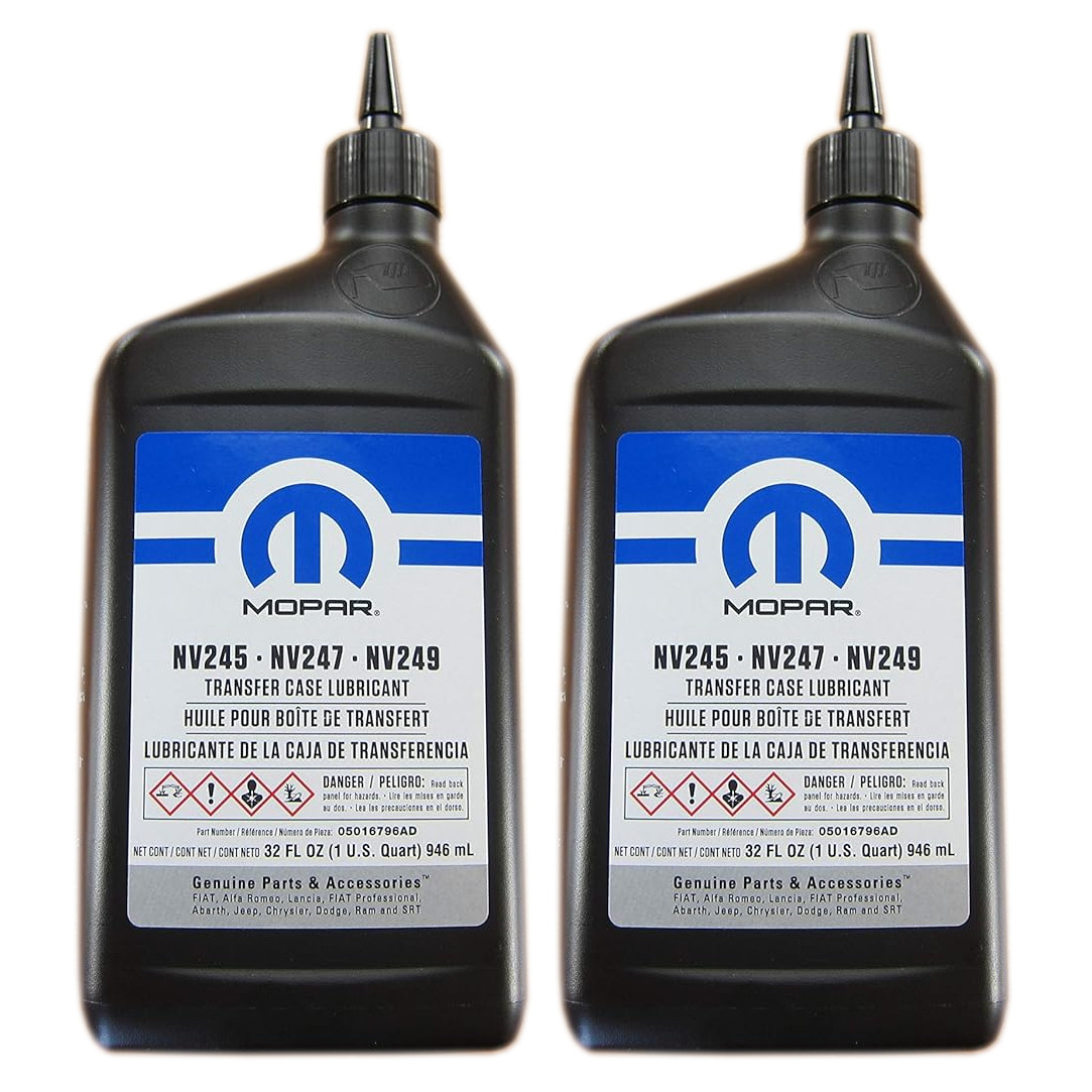 Mopar 5016796AD Transfer Case Lube Lubricant NV245 NV247 NV249- 2 Quarts