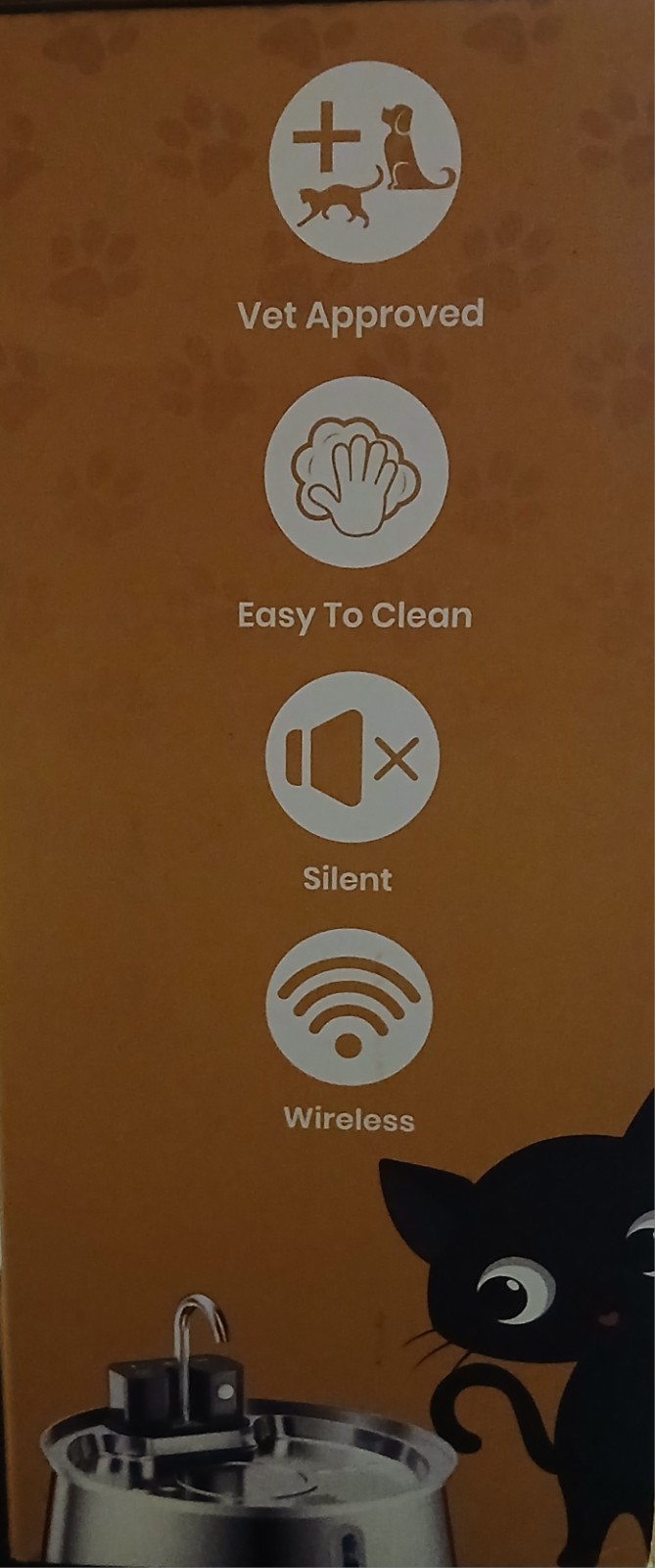 KittySpout Cat 4L 108 Oz Large Water Fountain Stainless