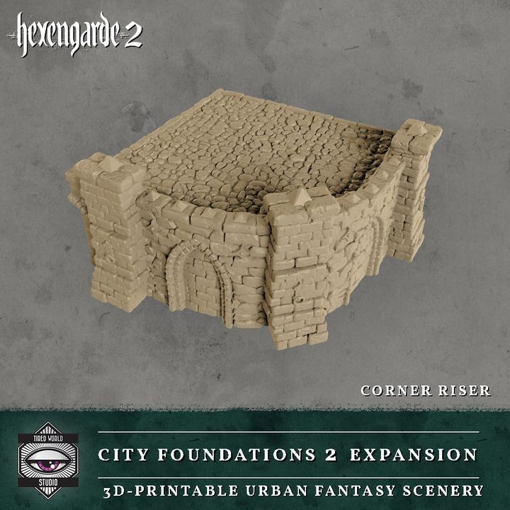Hexengarde City Foundations COMPLETE RISER TILES Mordheim Trench Crusade Terrain