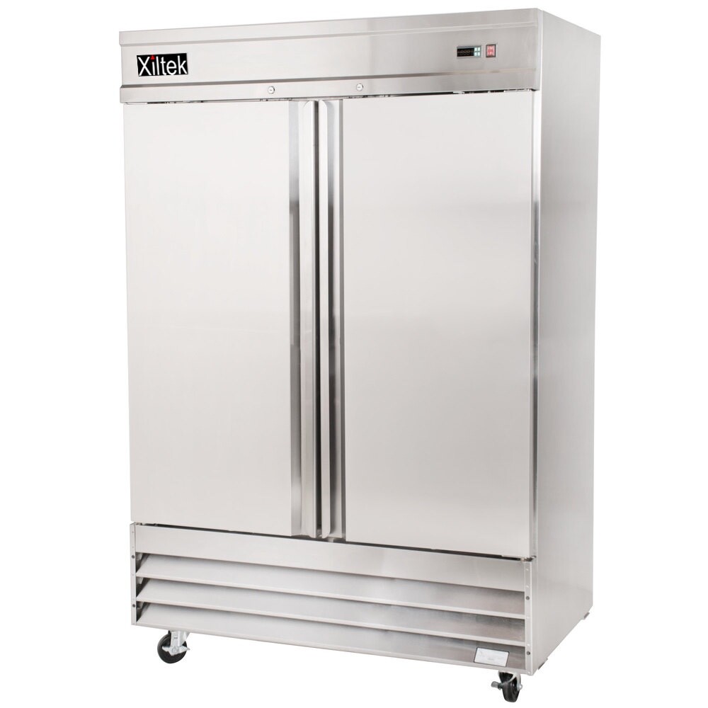 New Xiltek 54" Commercial Freezer All Stainless Steel Reach In Two Section