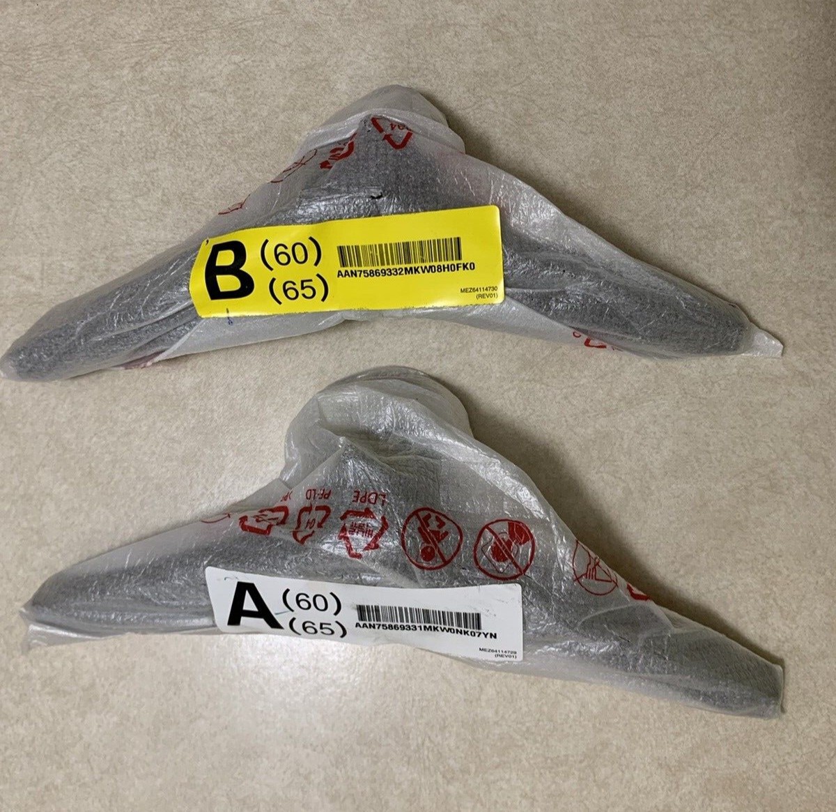 LG 65UJ6300 STAND LEGS 65UN6950ZUA MAM643875 (NO SCREWS) 60UK6090