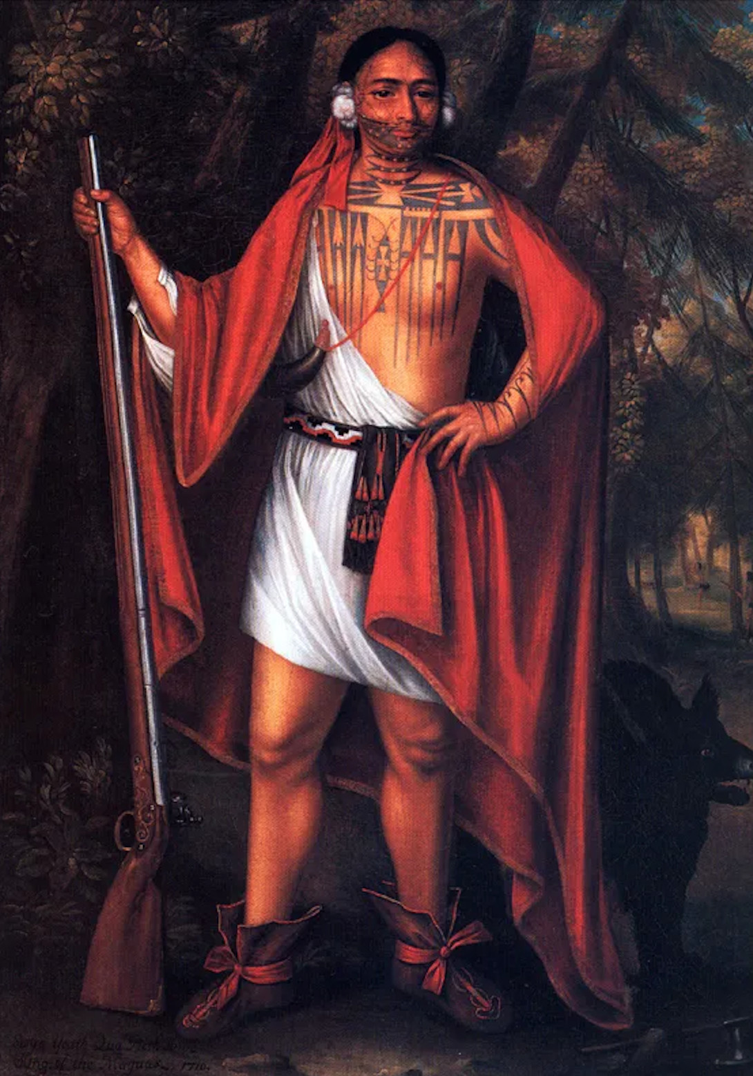 Leather Slit Pouch - Flintlock Era Reenactment