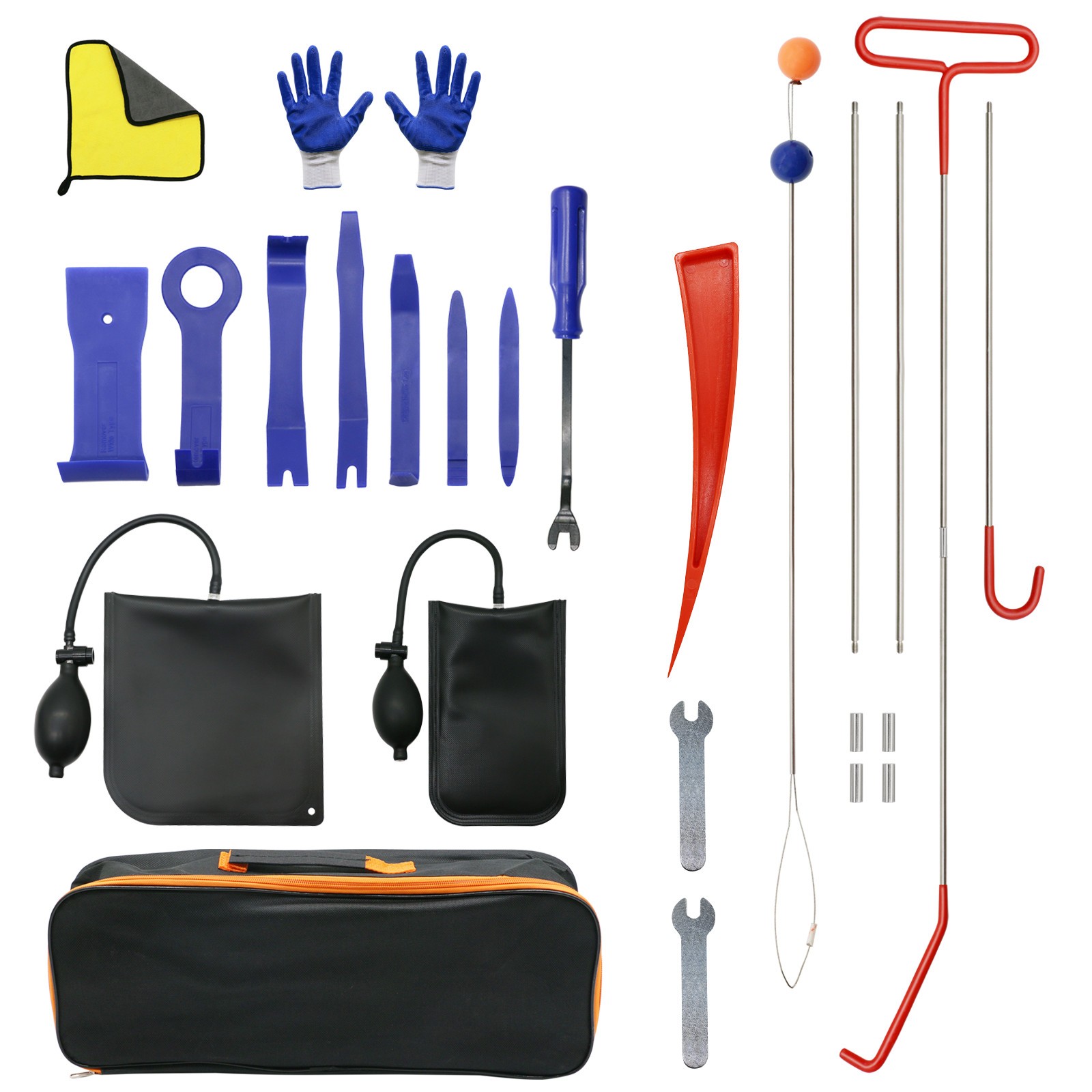 Kit Para Abrir Puerta De Auto Carro, Completo 27 Pc Profesional Long Reach Tools