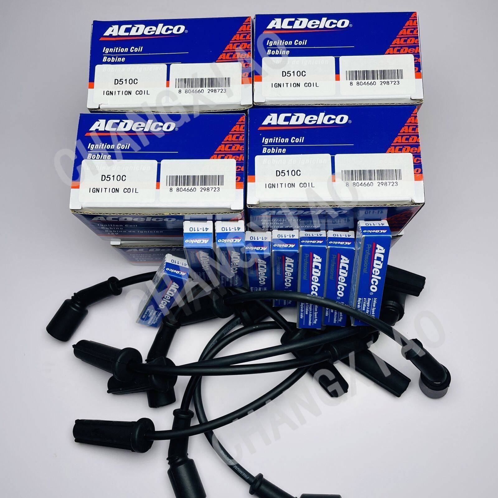 OEM AcDelco 8 PACK UF413 Ignition Coil + 41-110 Spark Plug + 9748UU Wire Fit GMC