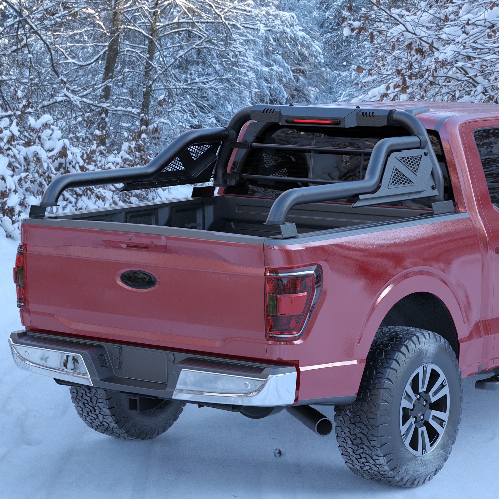 Adjustable Truck Roll Sport Bar Rack Bed Bar Black For Toyota Tacoma 2005-2025