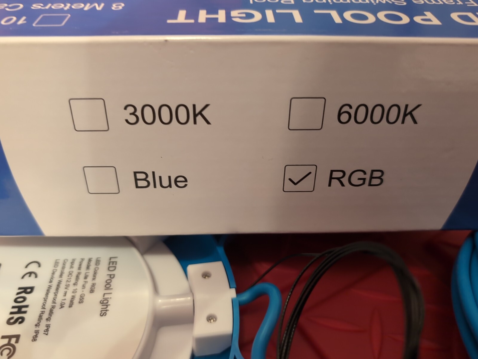 Anerbili LED Pool Light For Frame Swimming Pool Tested New