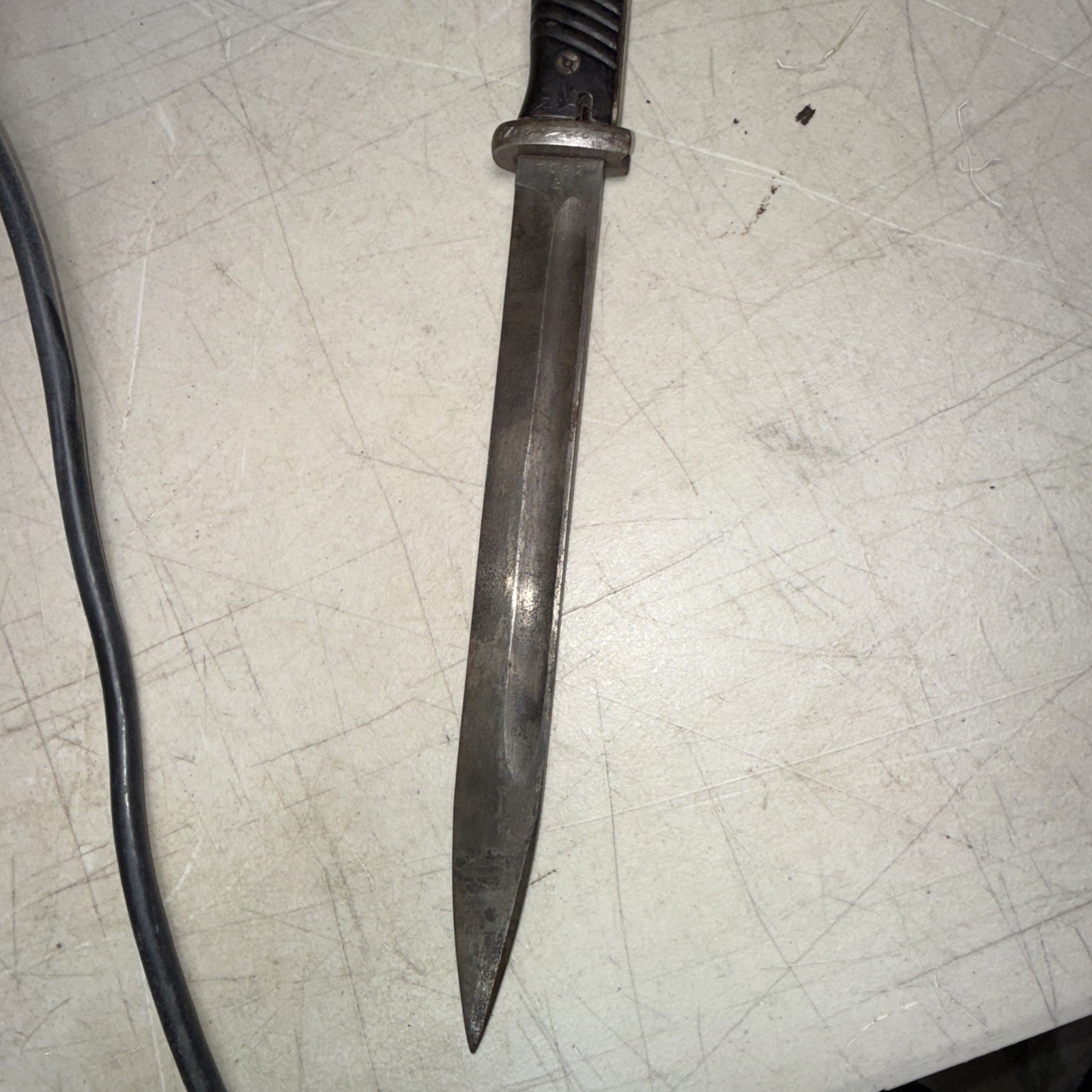 German WW2 K98 Bayonet Carl Eickhorn Mfg 1942 cof Bakelite Grips