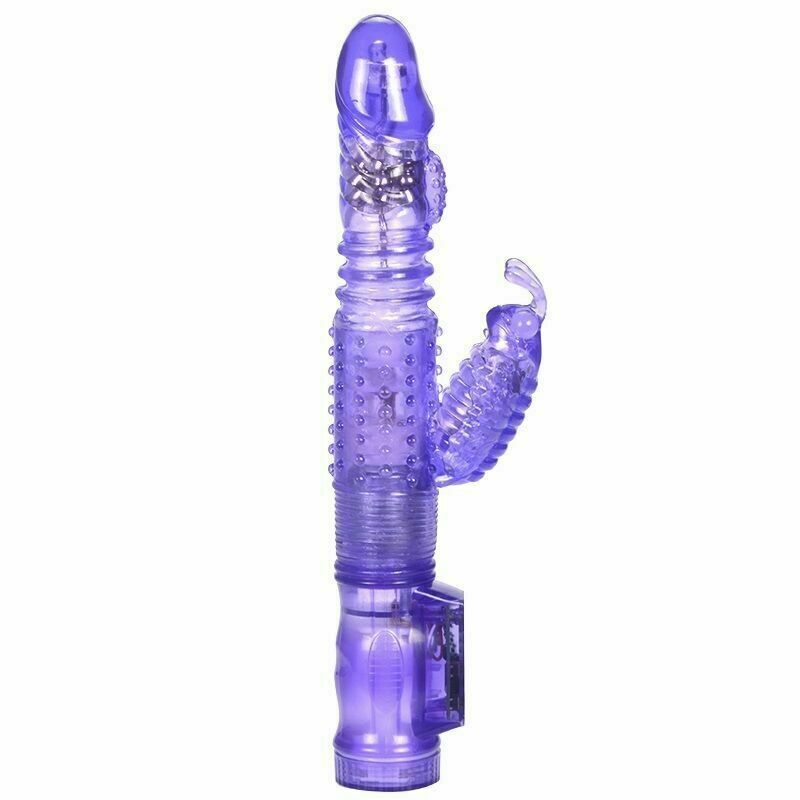9 inch Rechargeable Dildo Vibrator Rabbit Clit G-spot Massager Sex Toys Women