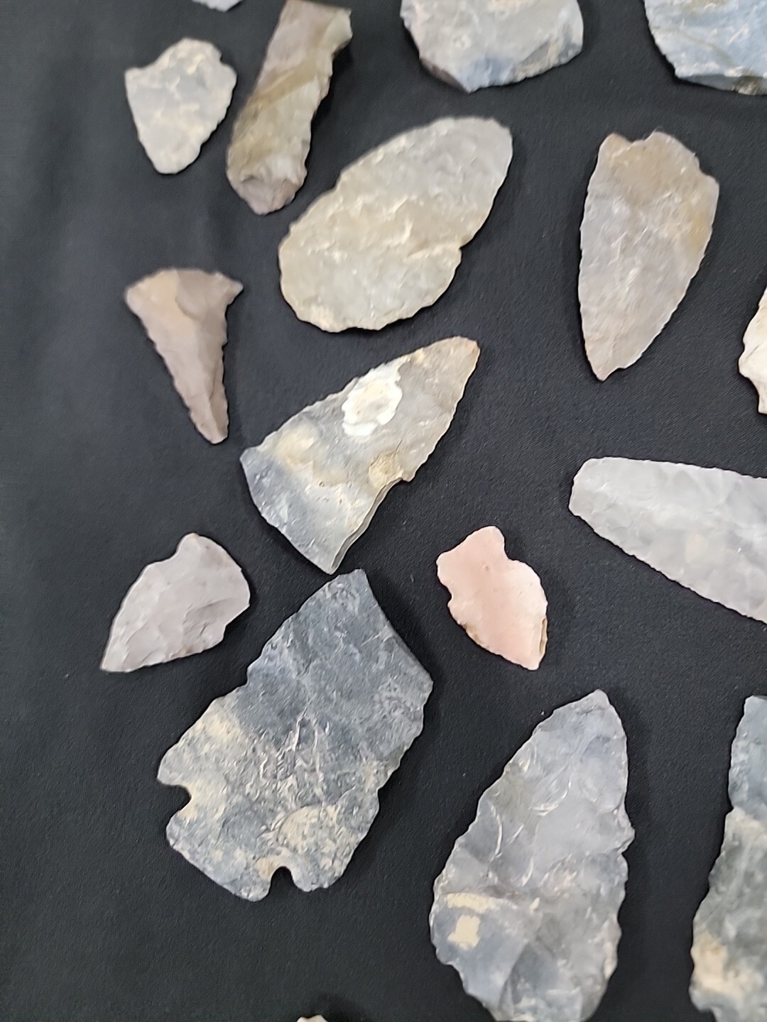 Indian Artifacts, Arrowheads, Rock drawing, Stone bowl, Ohio Collection.