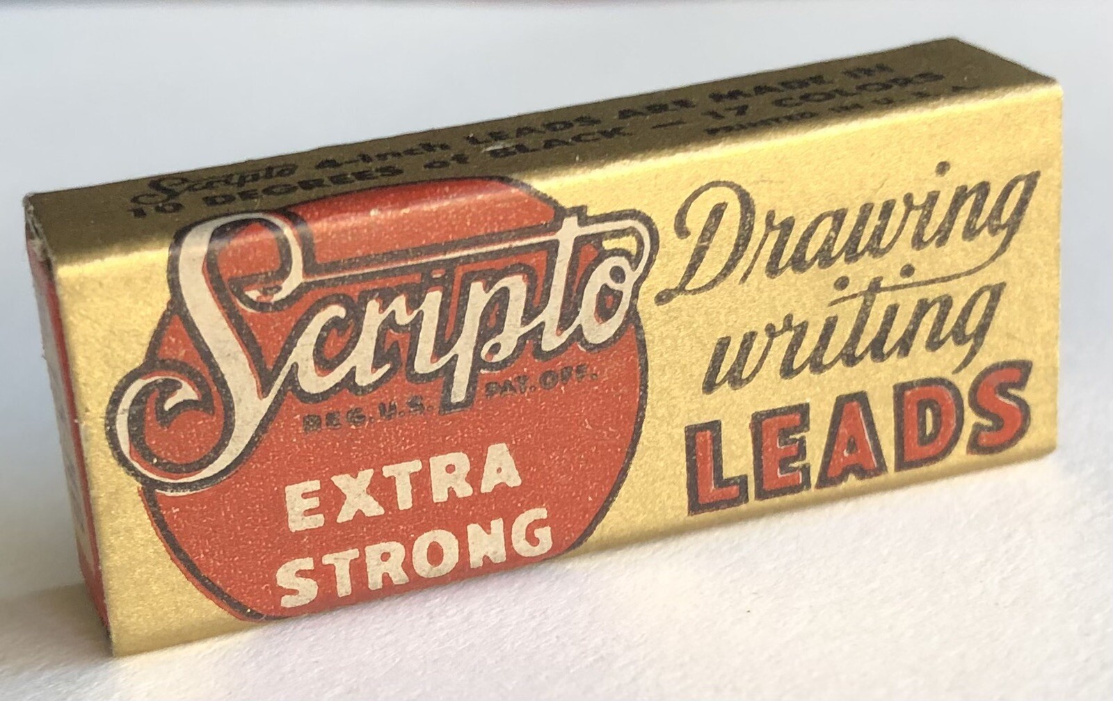 Vintage Scripto Mechanical Pencil Lead HB Medium 1.18mm NOS 24 Pack USA