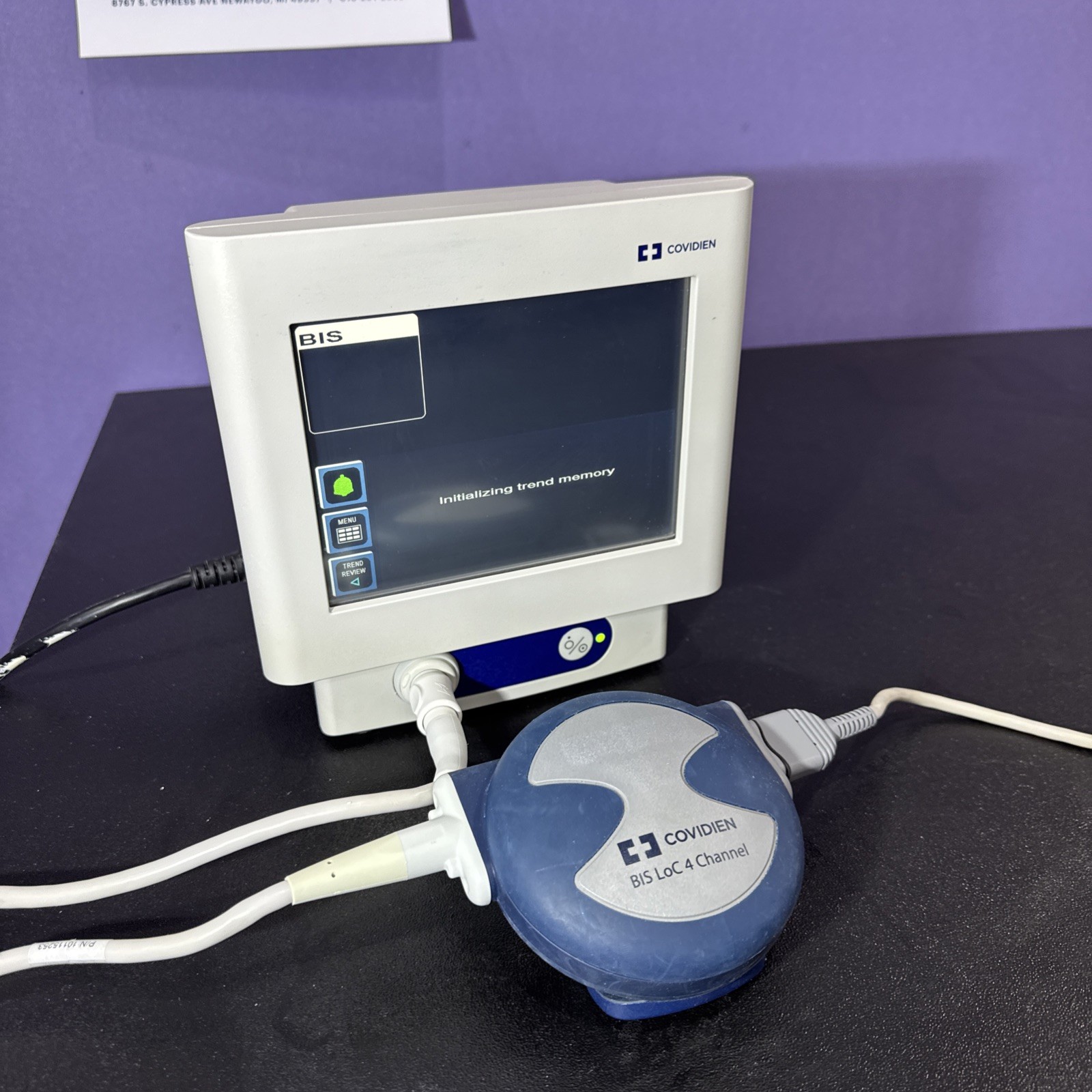 2020 Covidien BIS Monitoring System 185-0151 Bis Loc 4Ch Module Cable 39067