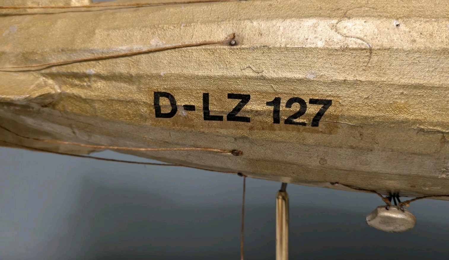 Antique Handmade LZ-127 Graf Zeppelin Germany Paper & Wood Model 1928 AJ